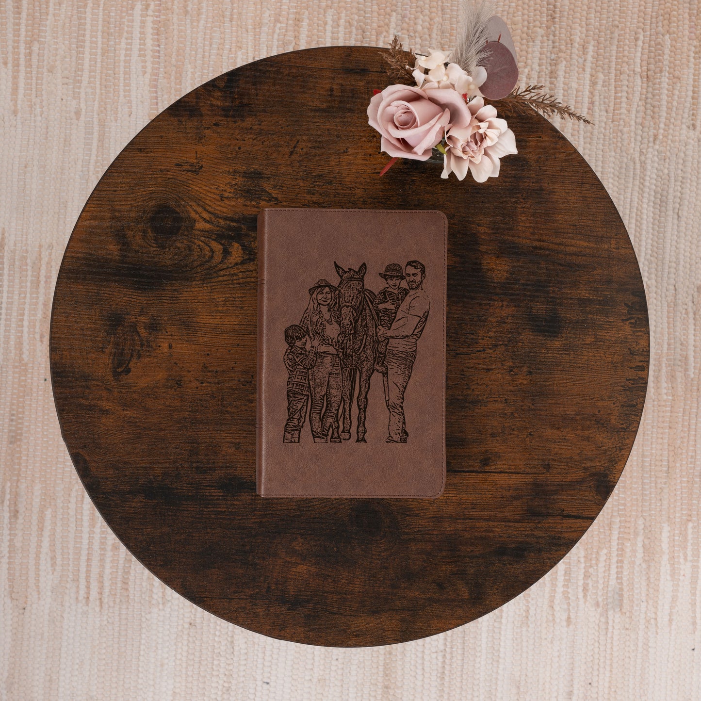 Personalized KJV Single-Column Bible, Your Photo Engraved, King James Version Custom Engraved Bible, Christian Gifts, Baptism Gifts