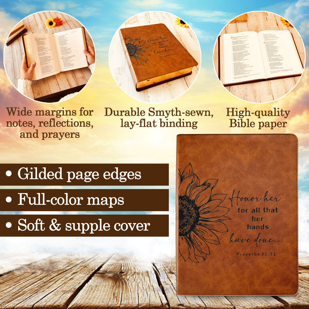 Personalized CSB Bible: Create Your Own Custom Engraved Design with a Designer, Large Print Wide-Margin Bible, Christian Standard Holy Bible - Religious Books - Aylev