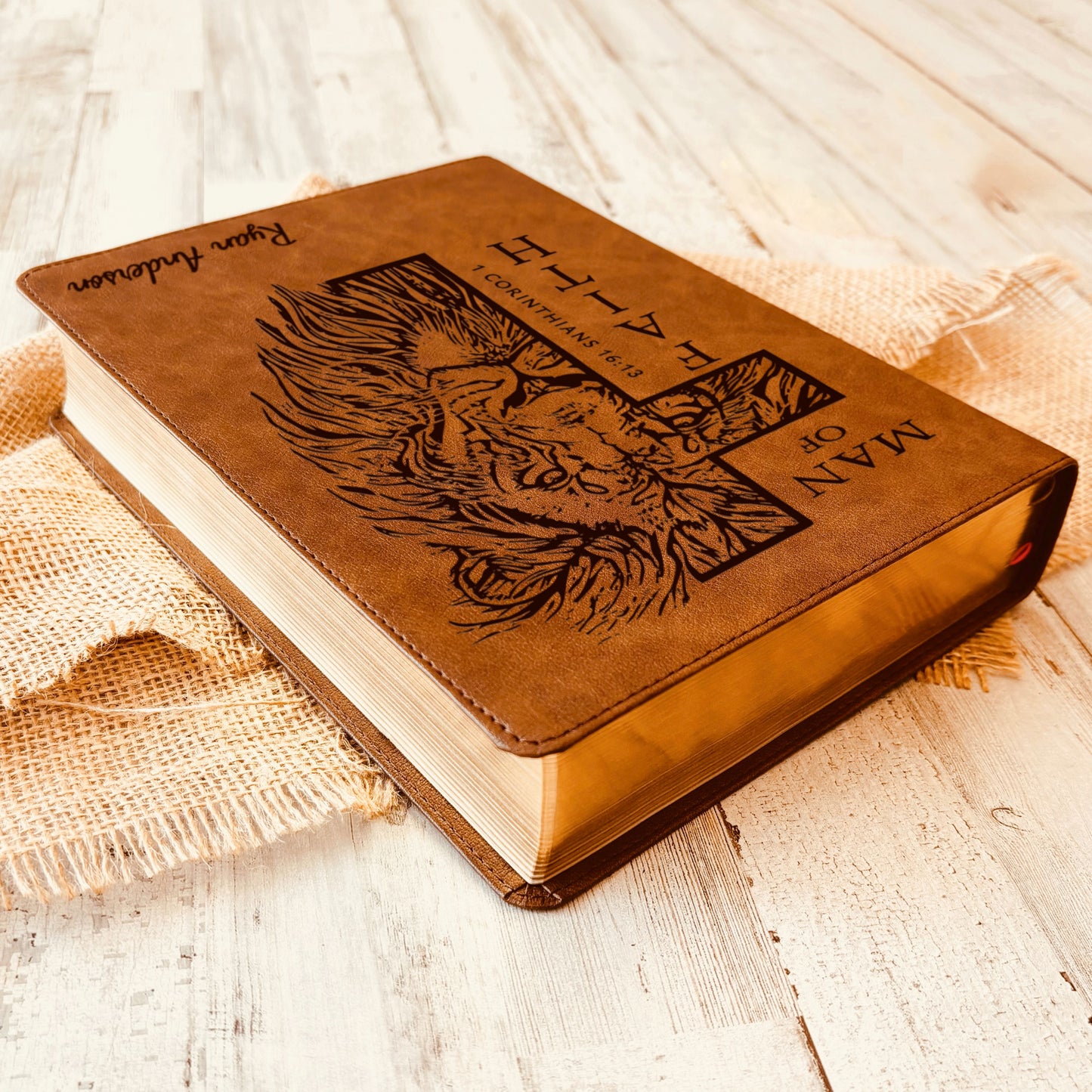 Personalized Bible for Men, CSB Wide-Margin, Customized Bible for Men Name Engraved, Christian Standard Bible, Bibles for men, gifts for men