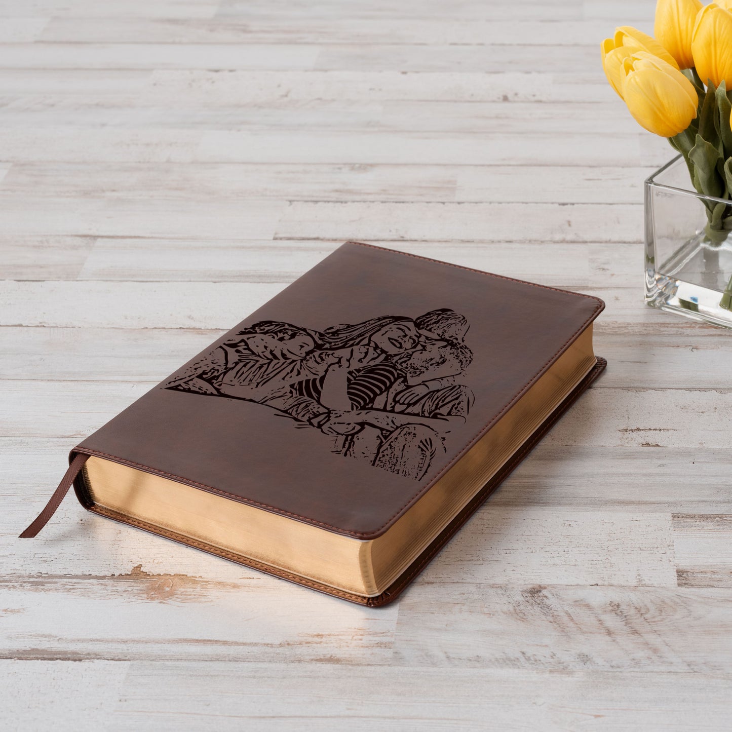 Personalized ESV Wide Margin Reference Bible, Your Photo Engraved Cover, Custom Engraved Bible, Wide-Margins, Baptism Gifts, Christian Gifts