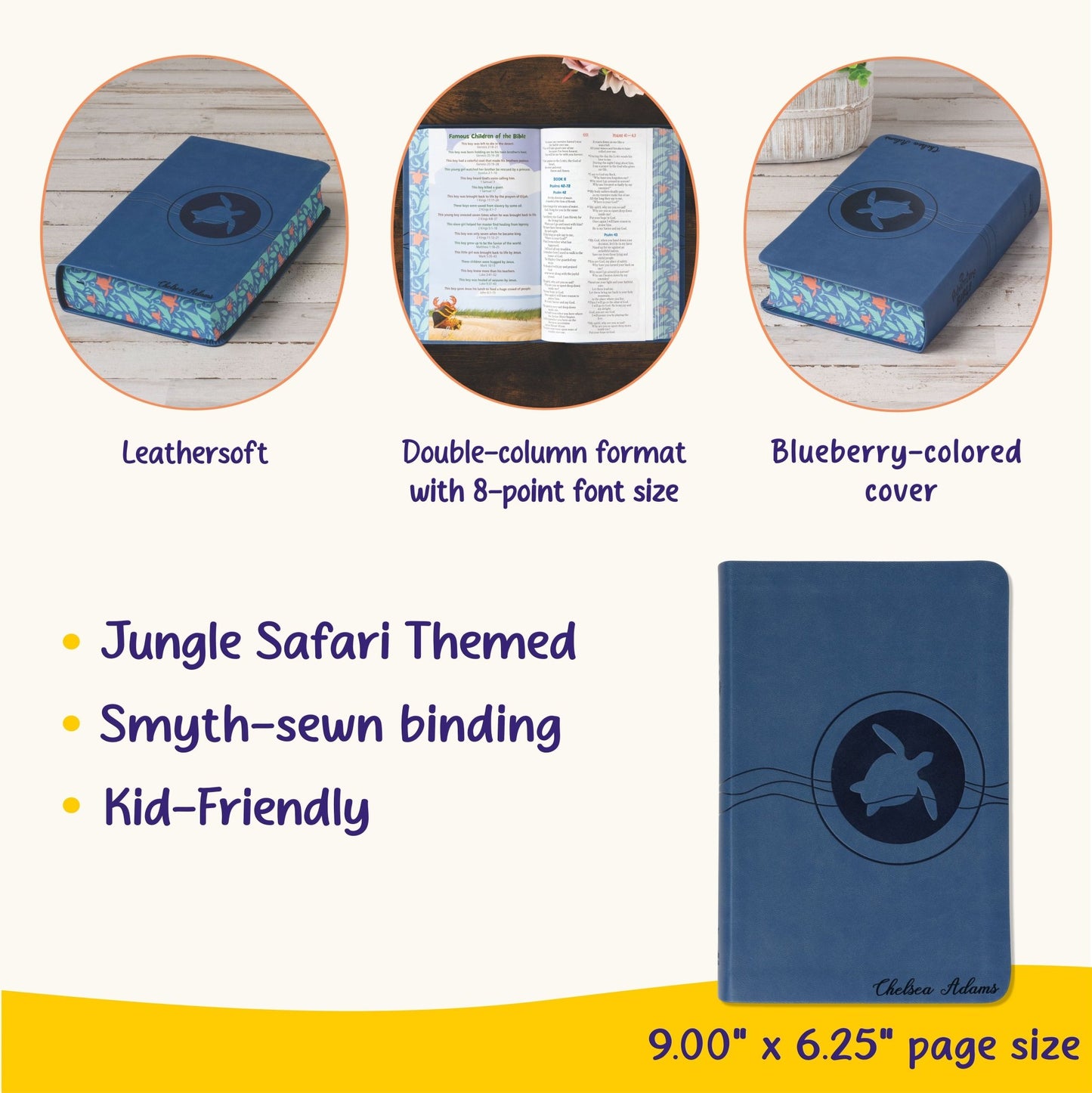 Personalized Adventure Bible for kids, NIrV Kids Bible with Name Engraved, Early Readers Custom Bible, Christian gifts, Baptism gift - Religious Books - Aylev