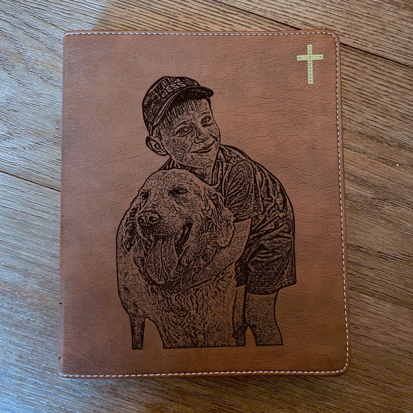 Personalized NIV Journaling Bible, Photo Engraved Cover, Custom Bible for Note Taking, Christian Gift, Baptism Gift, Custom Engraved Bible