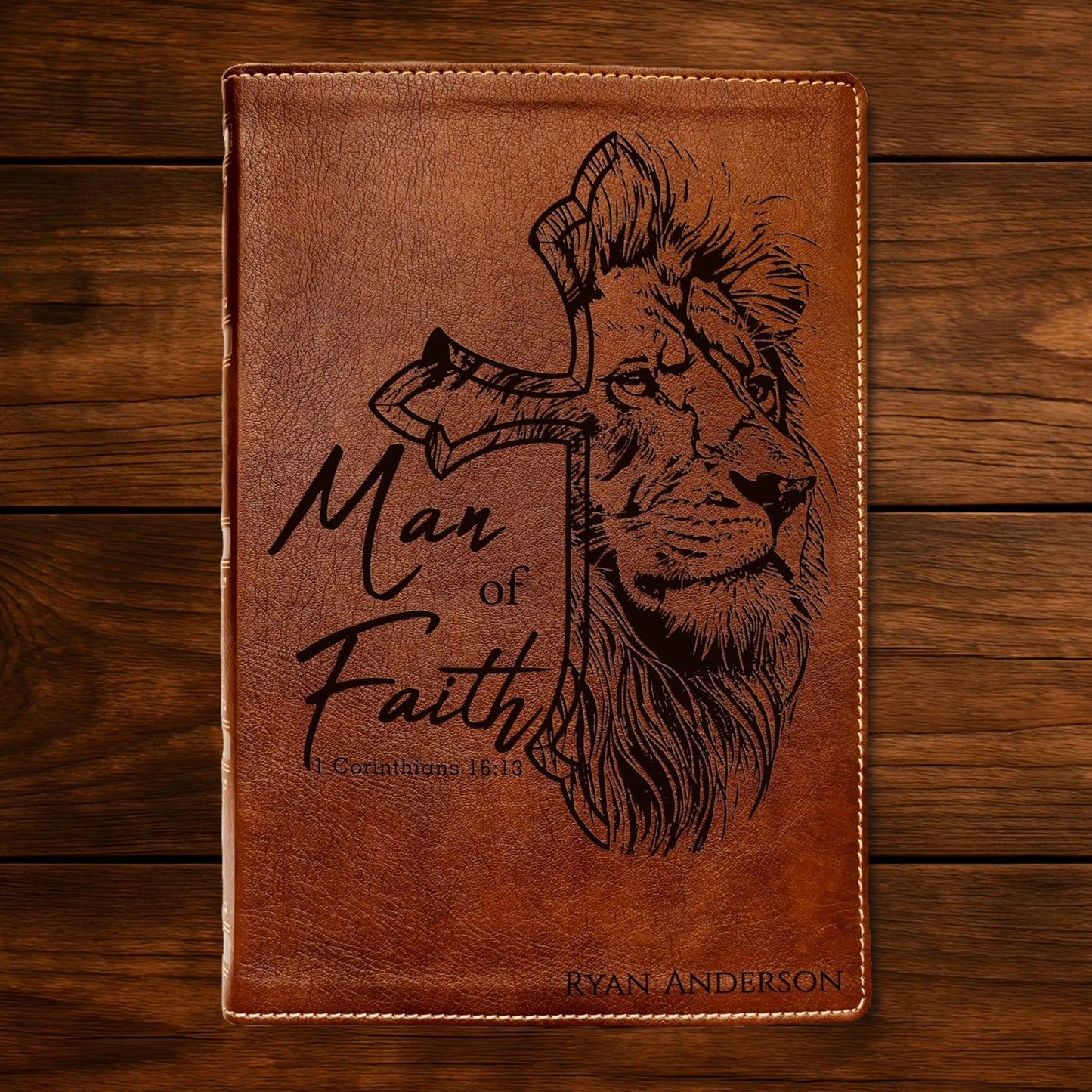 Personalized Bible for Men, NKJV Wide - Margin Bible, Customized Bible for Men Name Engraved, New King James Version, Bibles for men, bible gifts for men - Religious Books - Aylev