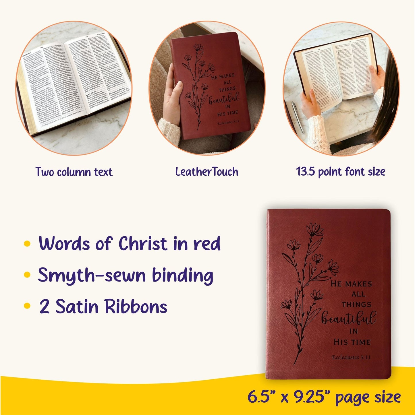 Personalized NASB Bible: Create Your Own Custom Engraved Design with a Designer, Giant Print, Red Letter, New American Standard Holy Bible - Religious Books - Aylev