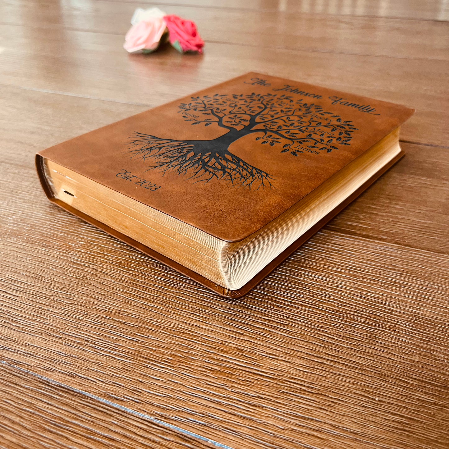 Personalized Family Bible | Custom NASB Family Tree Wide Margin Bible | Engraved Bible for Wedding Bible Christian Gifts NASB Family Bible - Aylev