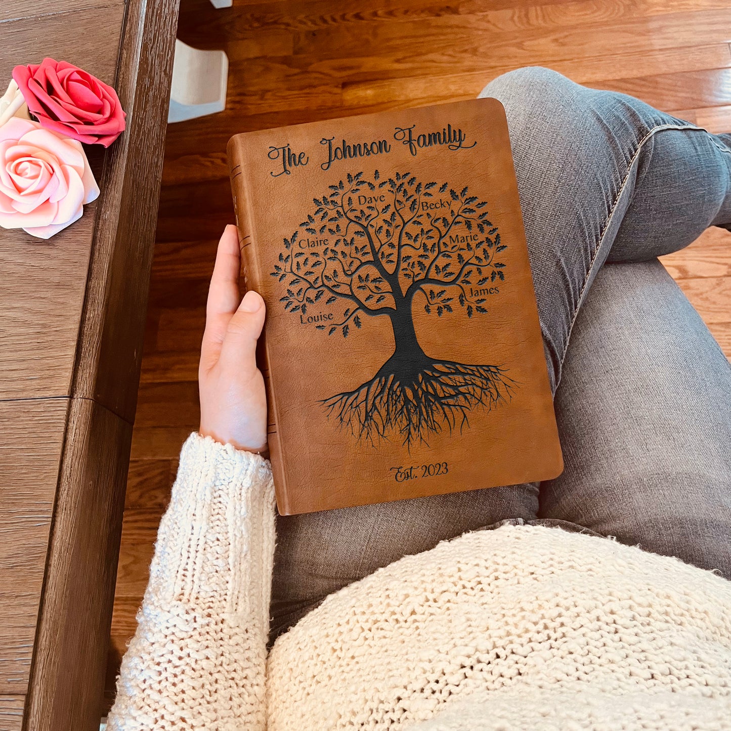 Personalized Family Bible | Custom NASB Family Tree Wide Margin Bible | Engraved Bible for Wedding Bible Christian Gifts NASB Family Bible - Aylev