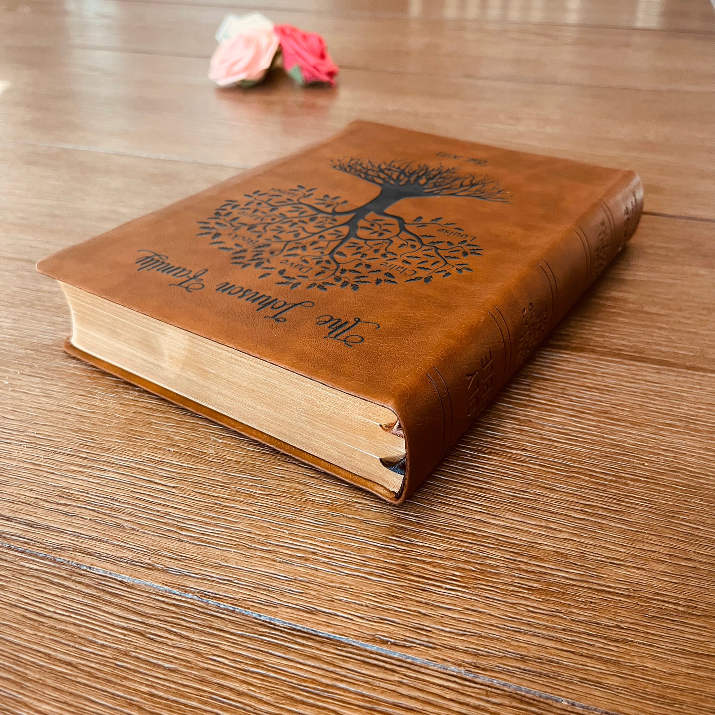 Personalized Family Bible | Custom NASB Family Tree Wide Margin Bible | Engraved Bible for Wedding Bible Christian Gifts NASB Family Bible - Aylev