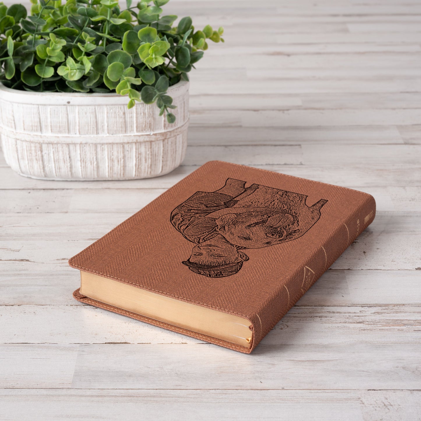 Personalized NASB Thineline Passaggio Bible, Your Photo Engraved, New American Standard Custom Engraved Bible, Christian Gifts, Baptism Gift