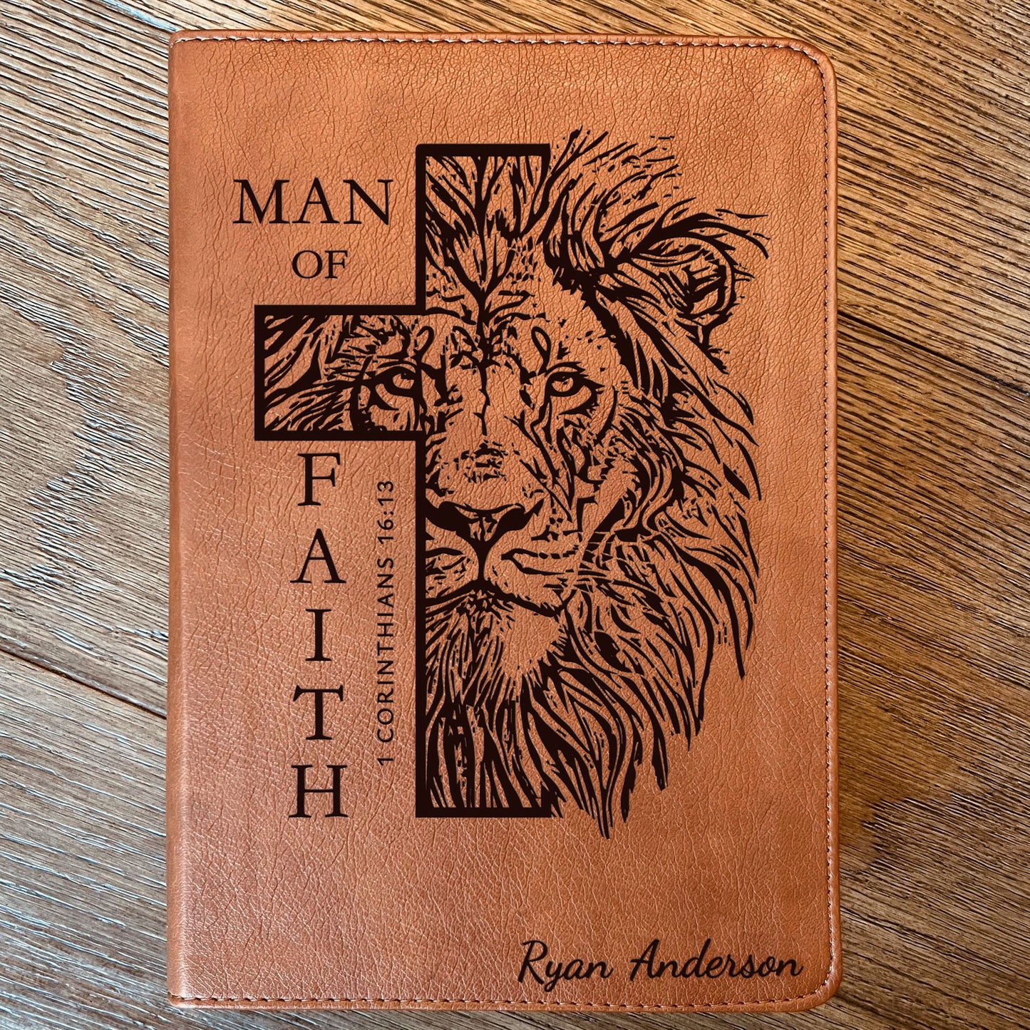 Personalized Bible for Men, Custom ESV RVR Bible, Bilingual English Spanish Bible, Name Engraved, Christian Gift, Gift for Him Bible for Men