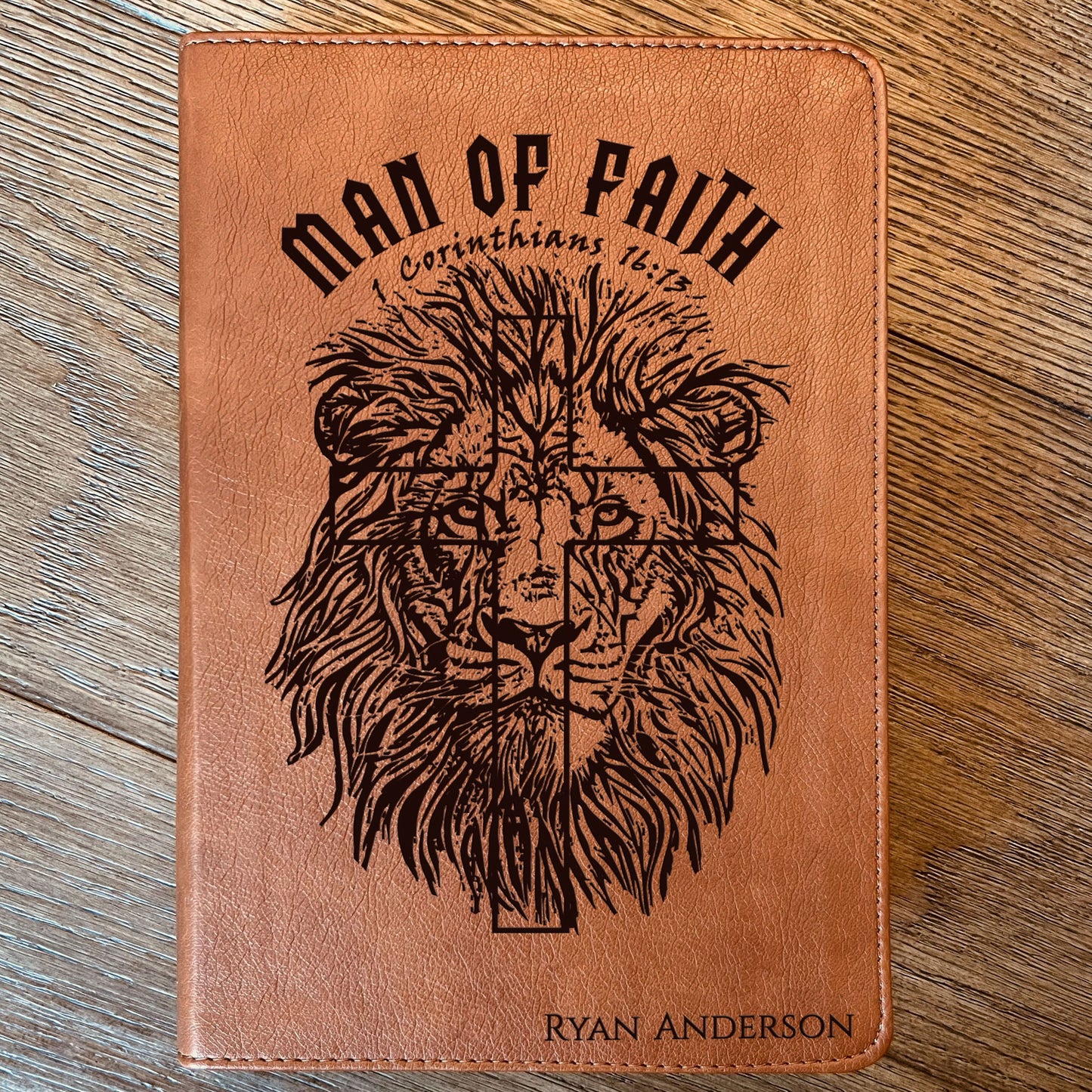 Personalized Bible for Men, Custom ESV RVR Bible, Bilingual English Spanish Bible, Name Engraved, Christian Gift, Gift for Him Bible for Men