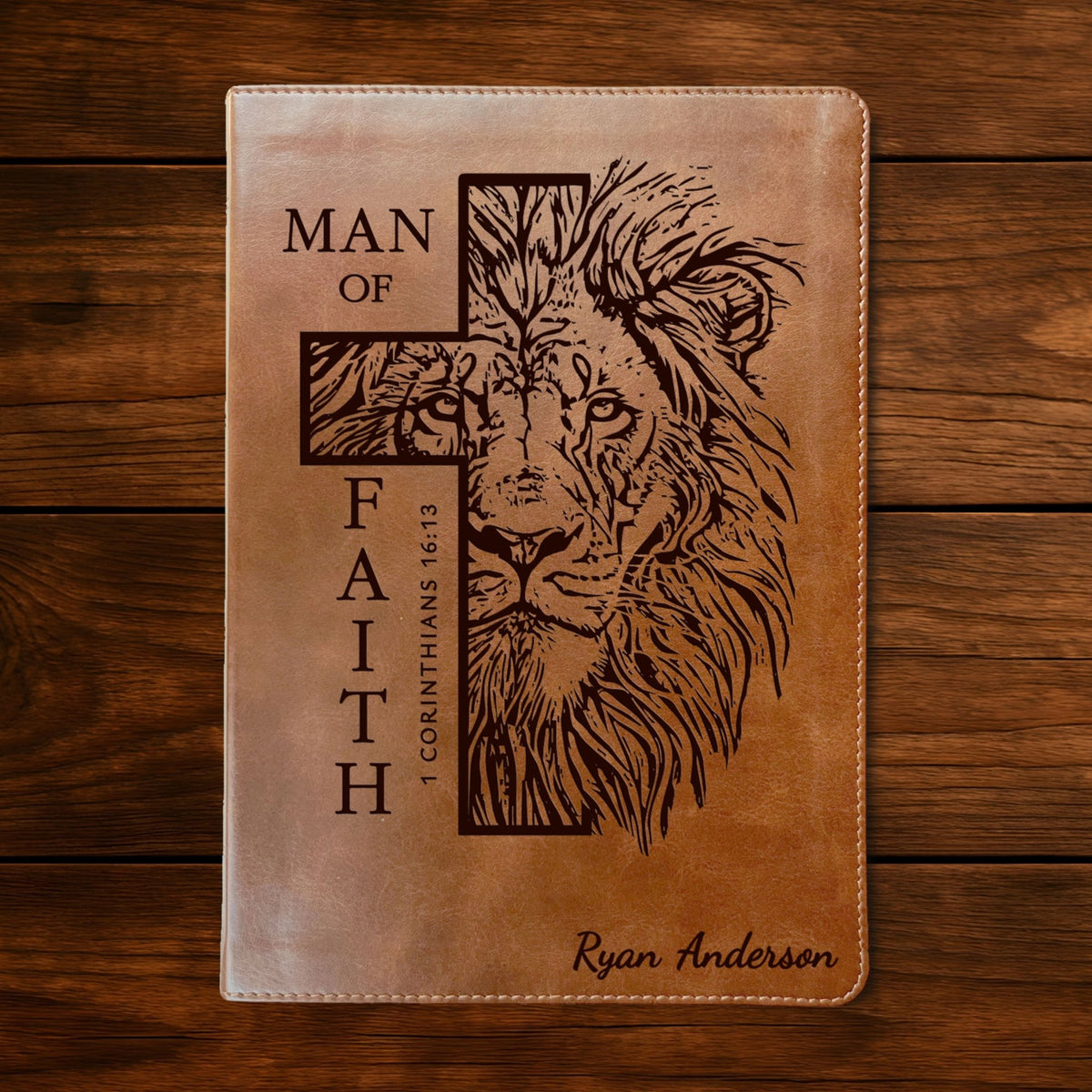 Personalized Bible for Men, ESV Large Print Bible, Customized Bible for Men Name Engraved, English Standard Version, Bibles for men, bible gifts for men - Religious Books - Aylev