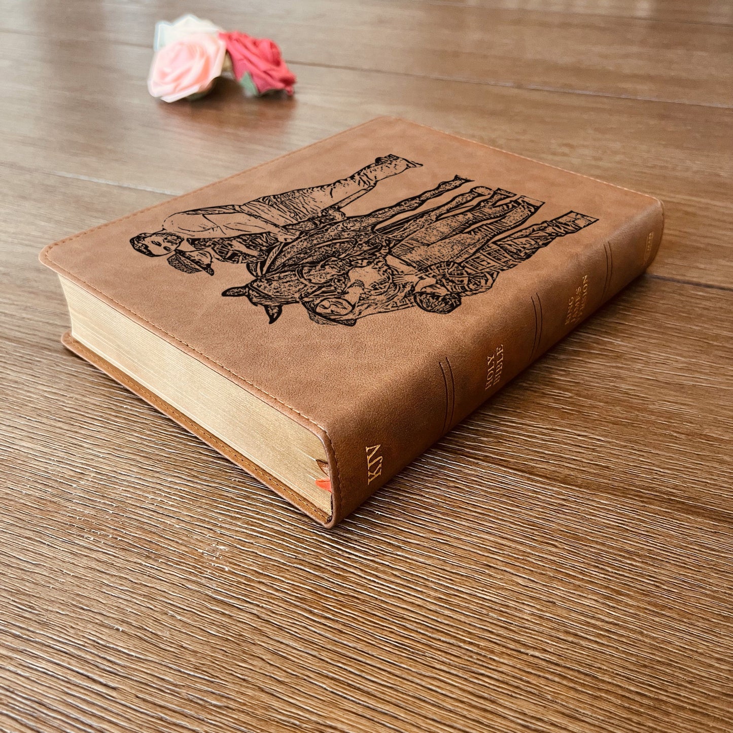 Personalized KJV Bible, Wide Margin, Your Photo Engraved, King James Version, Custom Engraved Bible, Christian Gifts, Baptism Gifts