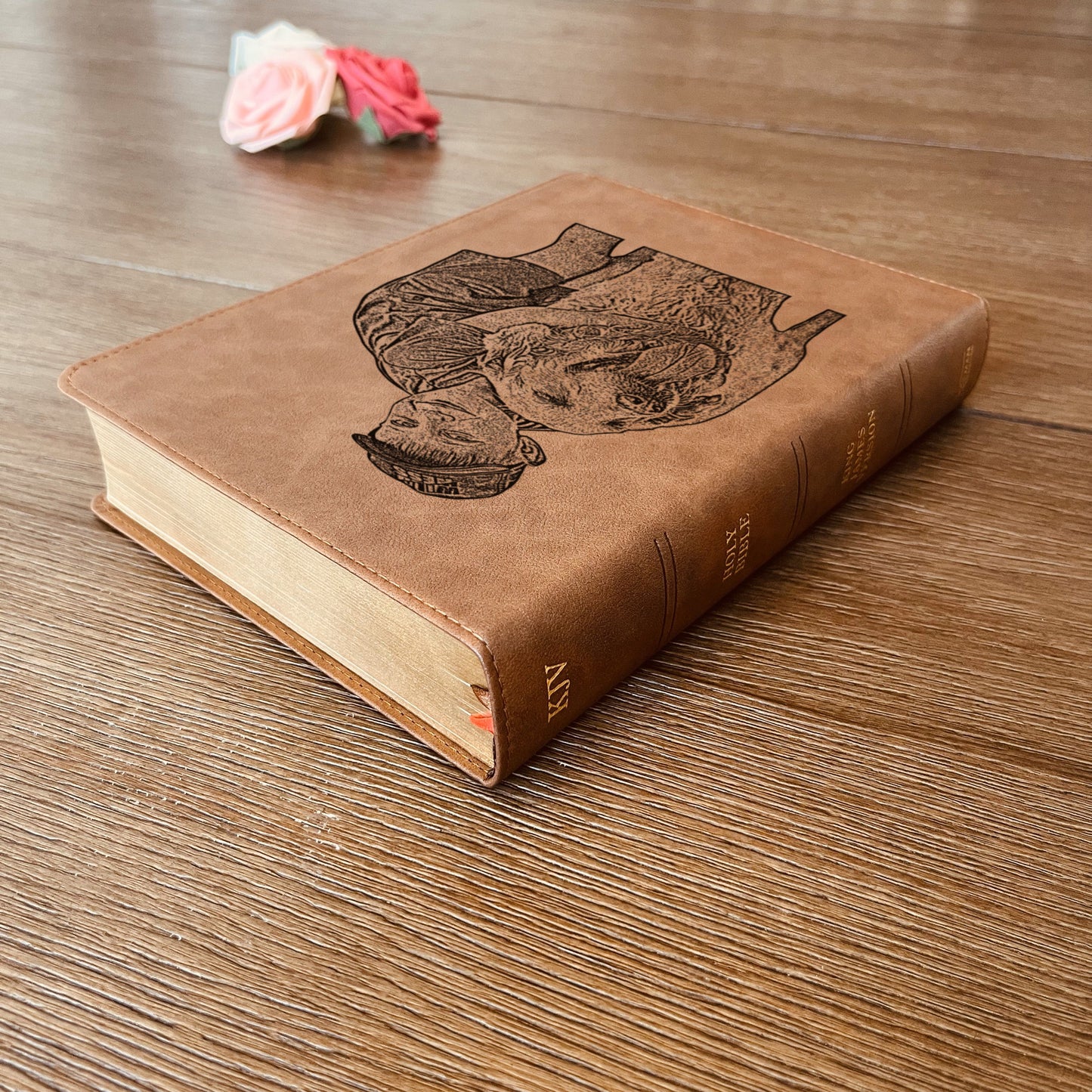 Personalized KJV Bible, Wide Margin, Your Photo Engraved, King James Version, Custom Engraved Bible, Christian Gifts, Baptism Gifts