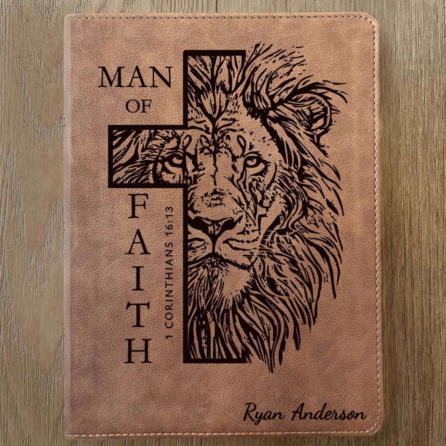 Personalized Bible for Men, KJV Wide - Margin, Customized Bible for Men Name Engraved, King James Version, Bibles for men, Bible gifts for men - Religious Books - Aylev