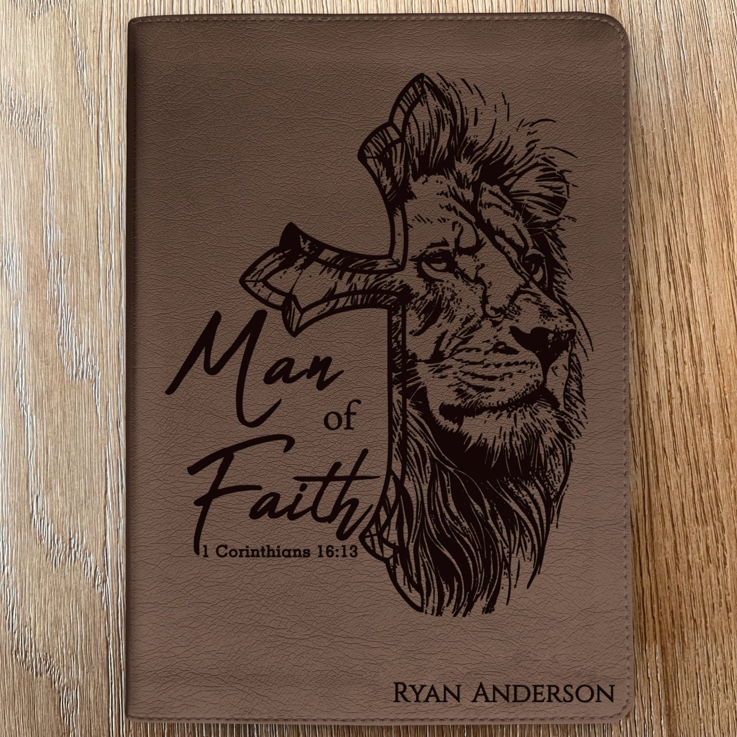 Personalized Bible for Men, ESV Journaling Bible, Customized Bible for Men Name Engraved, English Standard Version, Bibles for men, bible gifts for men - Religious Books - Aylev