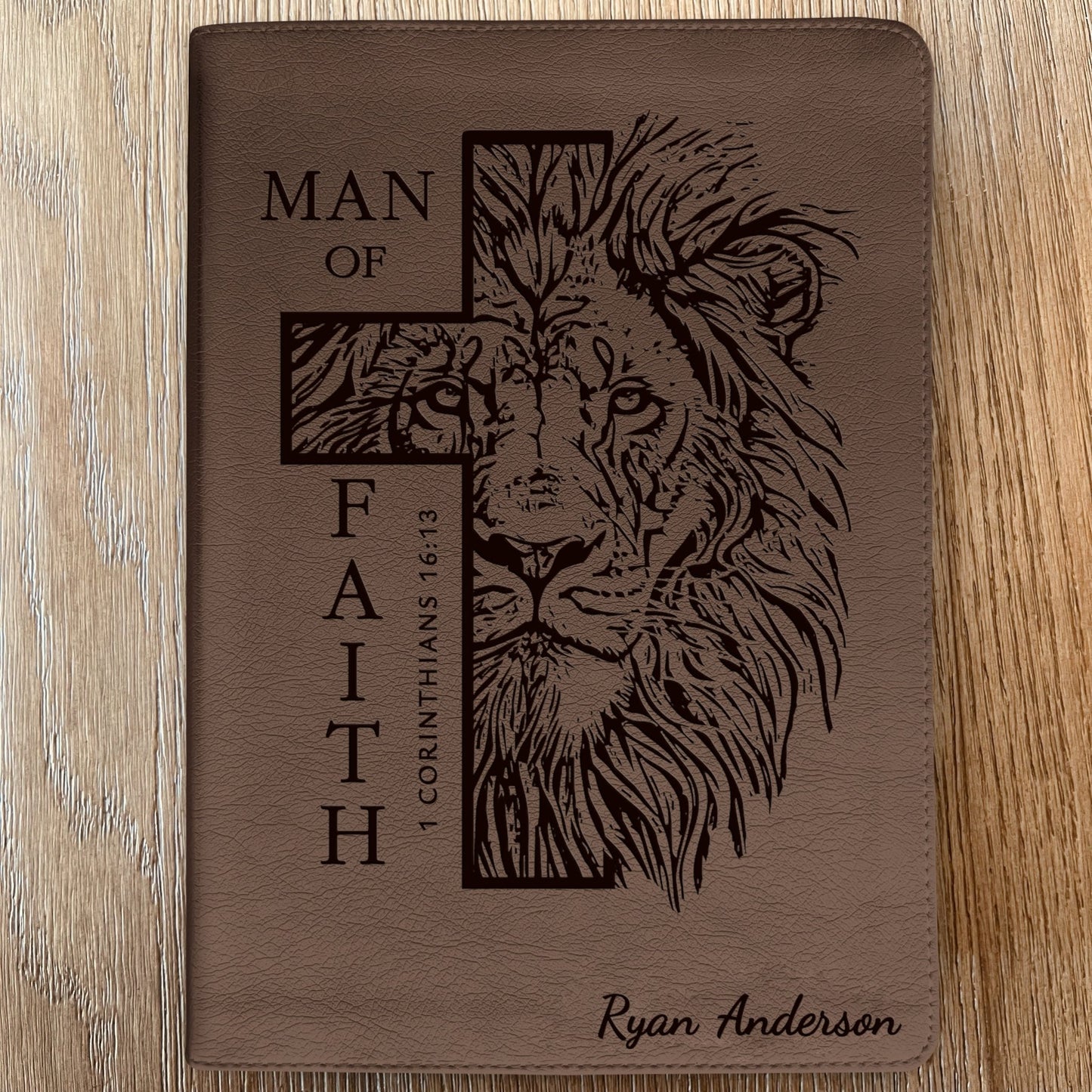 Personalized Bible for Men, ESV Journaling Bible, Customized Bible for Men Name Engraved, English Standard Version, Bibles for men, bible gifts for men - Religious Books - Aylev
