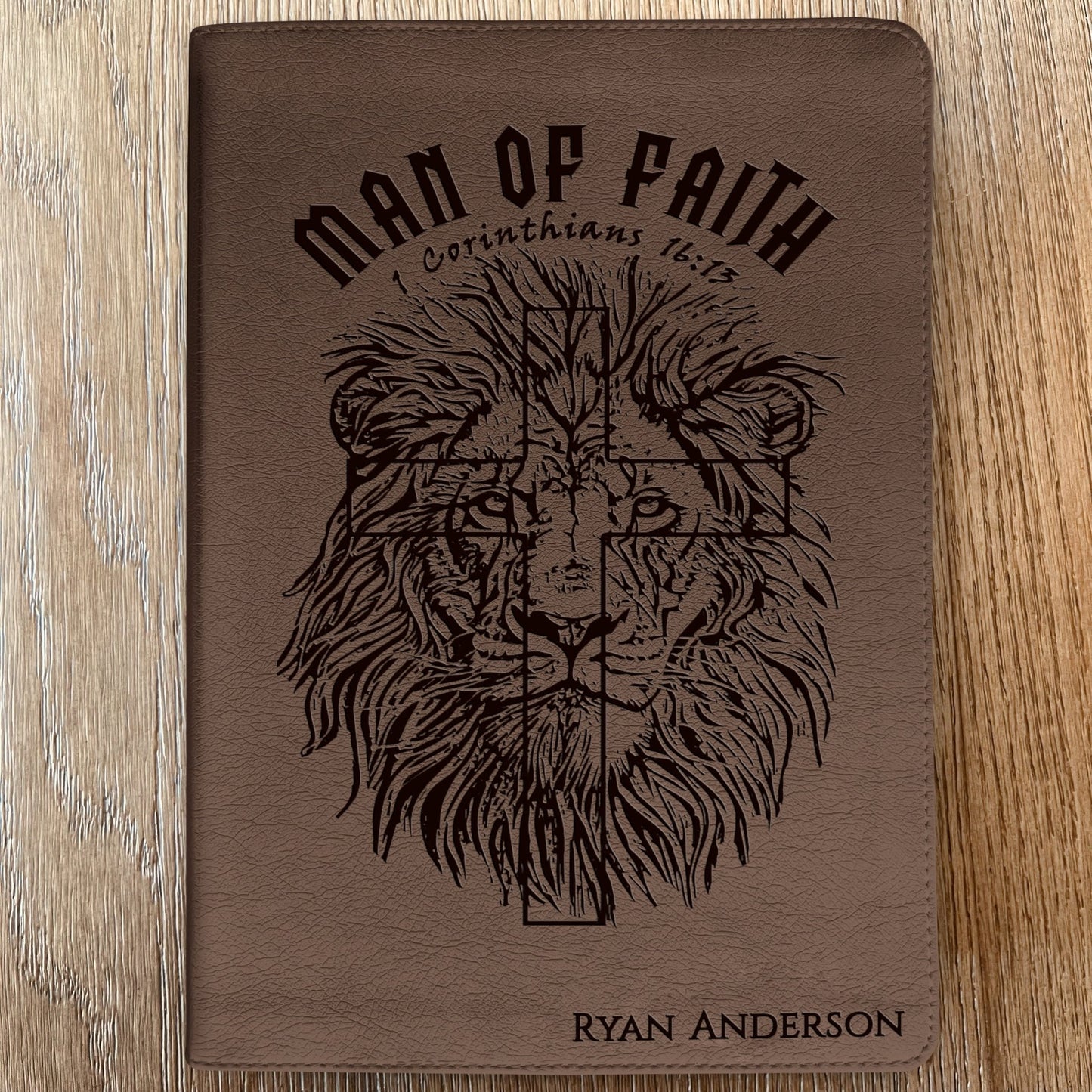 Personalized Bible for Men, ESV Journaling Bible, Customized Bible for Men Name Engraved, English Standard Version, Bibles for men, bible gifts for men - Religious Books - Aylev