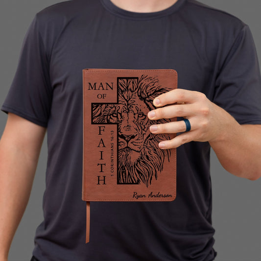 Personalized Bible for Men, ESV Men's Study Bible, Bible for Men Name Engraved, English Standard Version, Bibles for men, Bible gift for men - Religious Books - Aylev