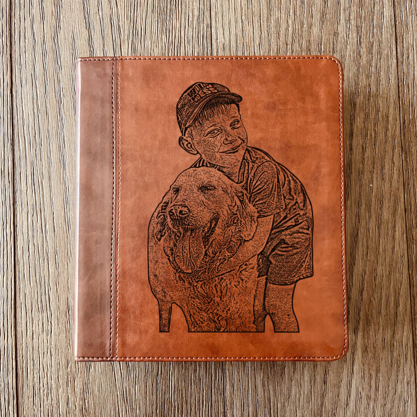Personalized ESV Journaling Study Bible, Photo Engraved Cover, Wide Margin Bible for Note Taking, Christian Gift, Custom Engraved Bible