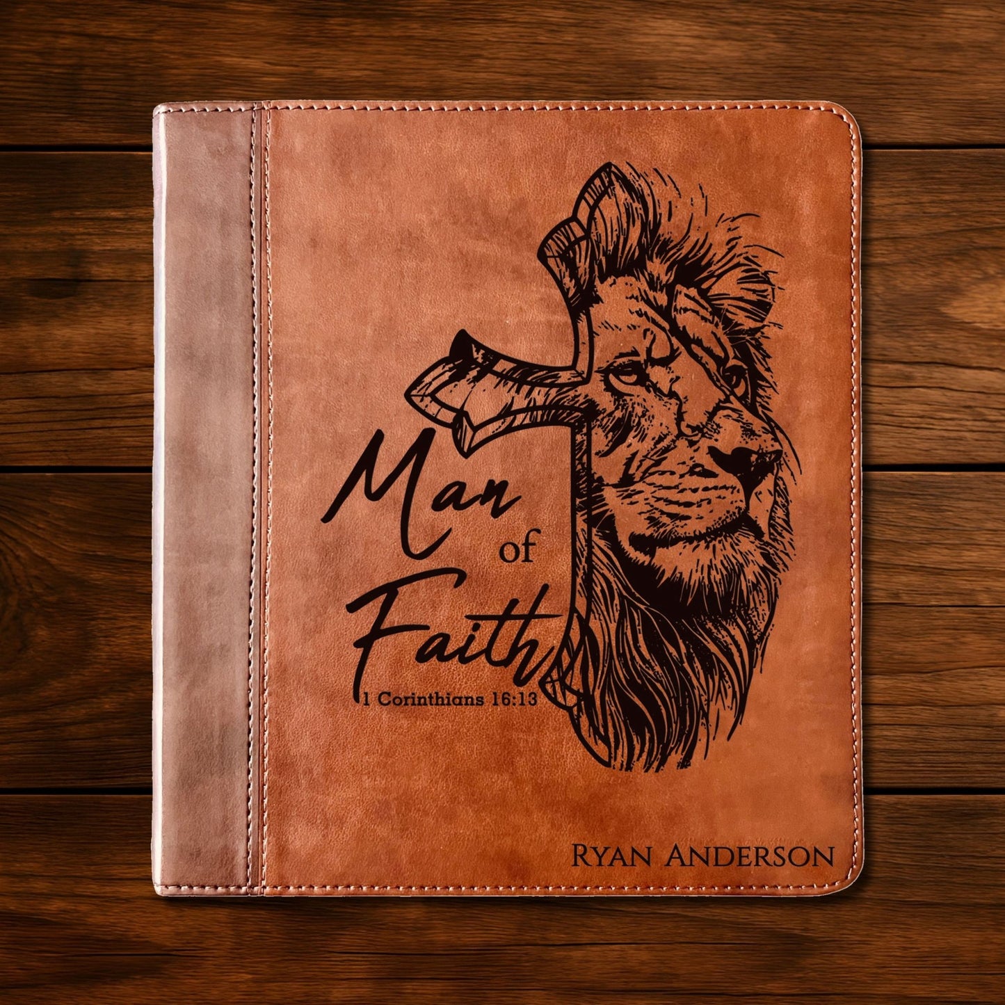 Personalized Bible for Men, ESV Journaling Study Bible, Custom Bible Name Engraved, English Standard Version, Bible for men, Bible gifts for men - Religious Books - Aylev