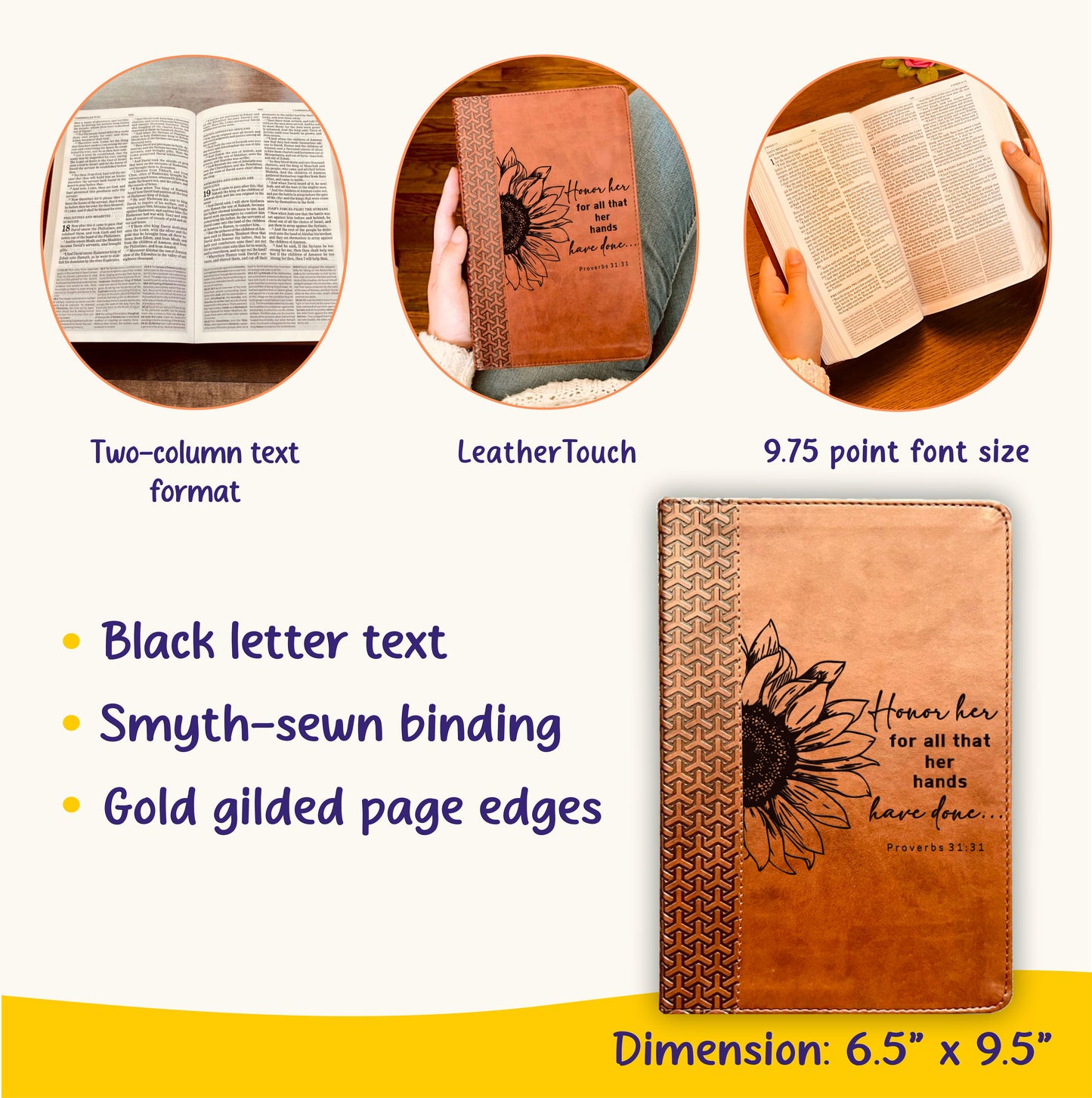 Personalized KJV Study Bible: Create Your Own Custom Engraved Design with a Designer, Everyday Study Bible, Christian Gifts, Baptism Gifts