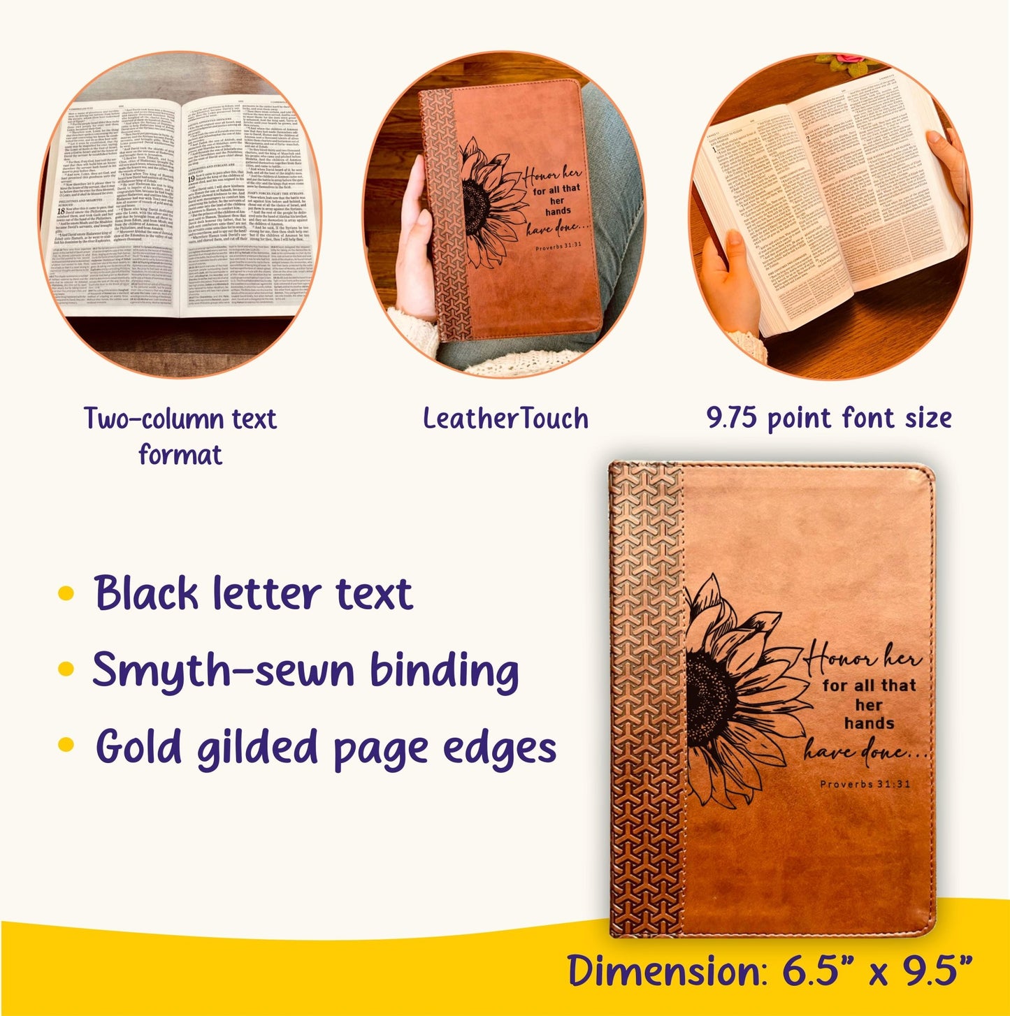 Personalized KJV Study Bible: Create Your Own Custom Engraved Design with a Designer, Everyday Study Bible, Christian Gifts, Baptism Gifts - Religious Books - Aylev