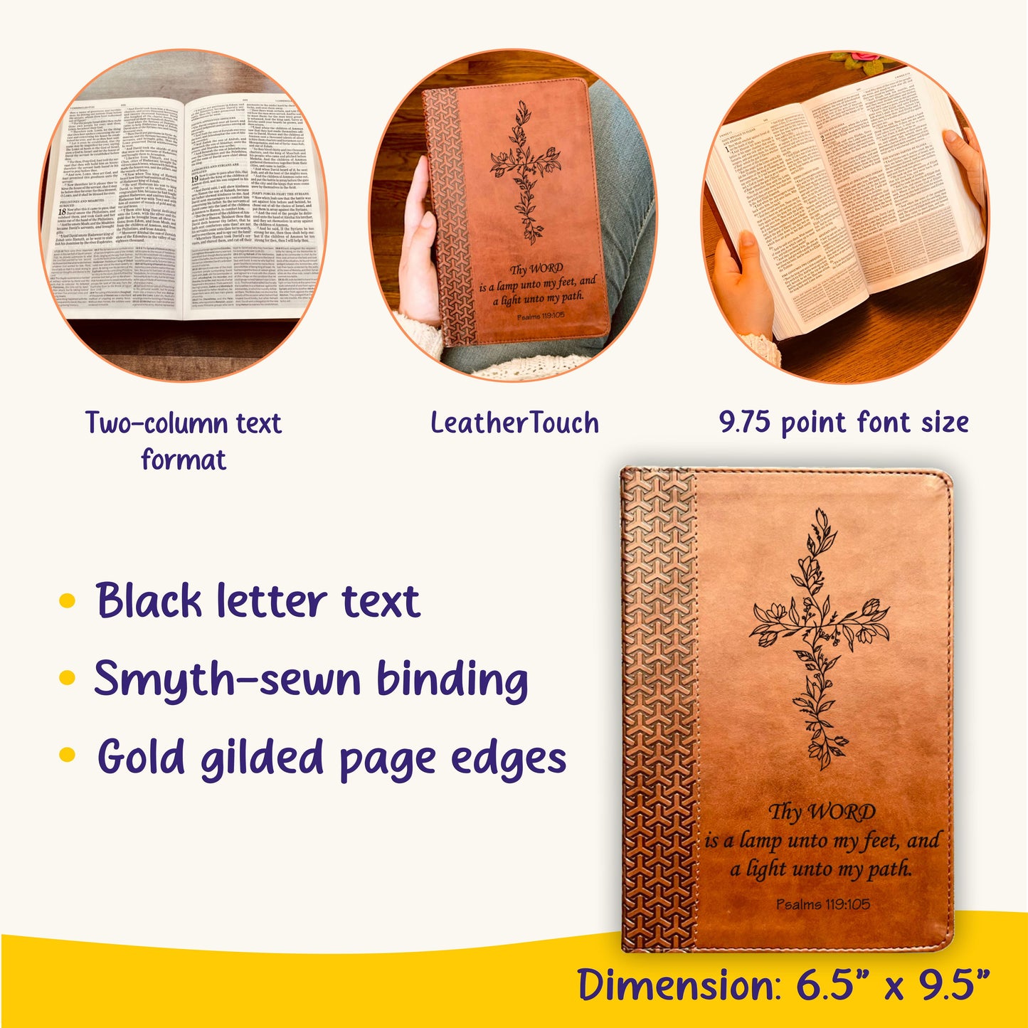Personalized KJV Study Bible: Create Your Own Custom Engraved Design with a Designer, Everyday Study Bible, Christian Gifts, Baptism Gifts
