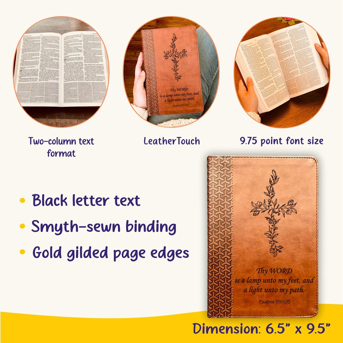 Personalized KJV Study Bible: Create Your Own Custom Engraved Design with a Designer, Everyday Study Bible, Christian Gifts, Baptism Gifts - Religious Books - Aylev