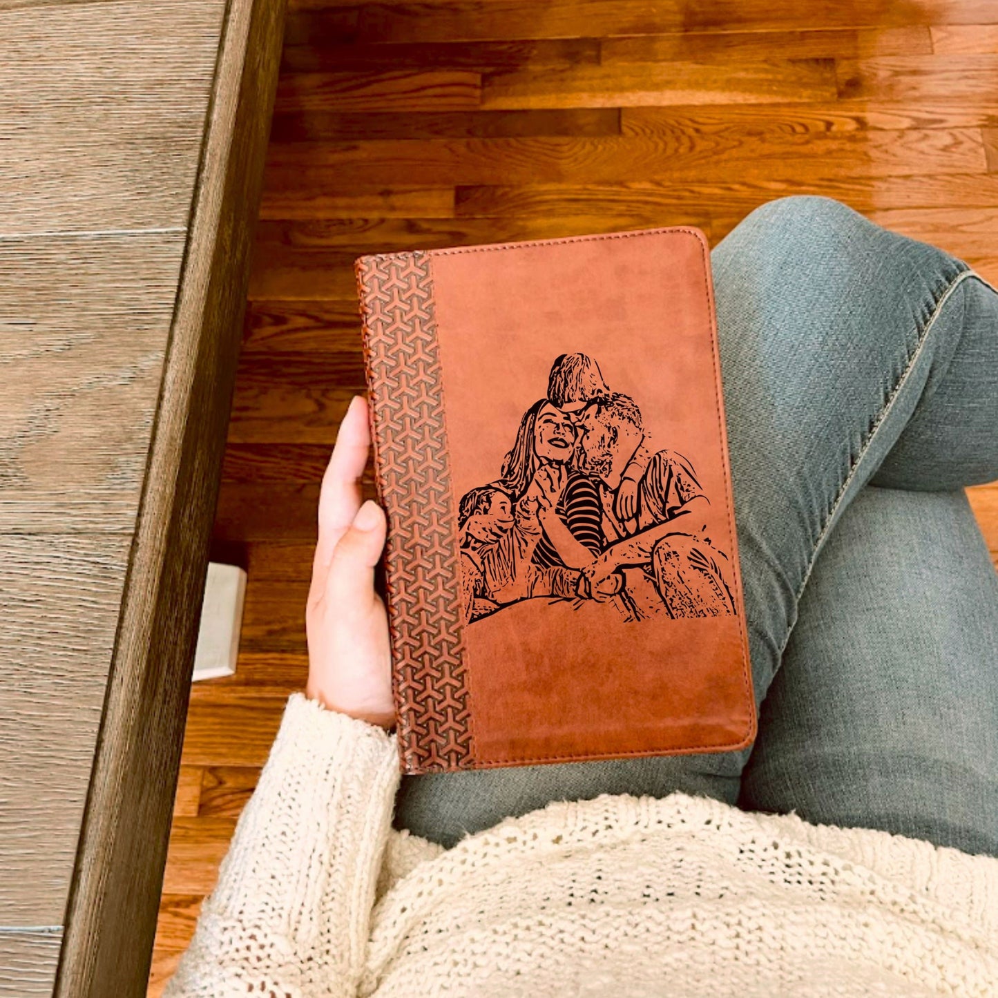 Personalized KJV Everyday Study Bible, Your Photo Engraved, King James Version, Custom Engraved Bible, Christian Gift, Baptism Gift
