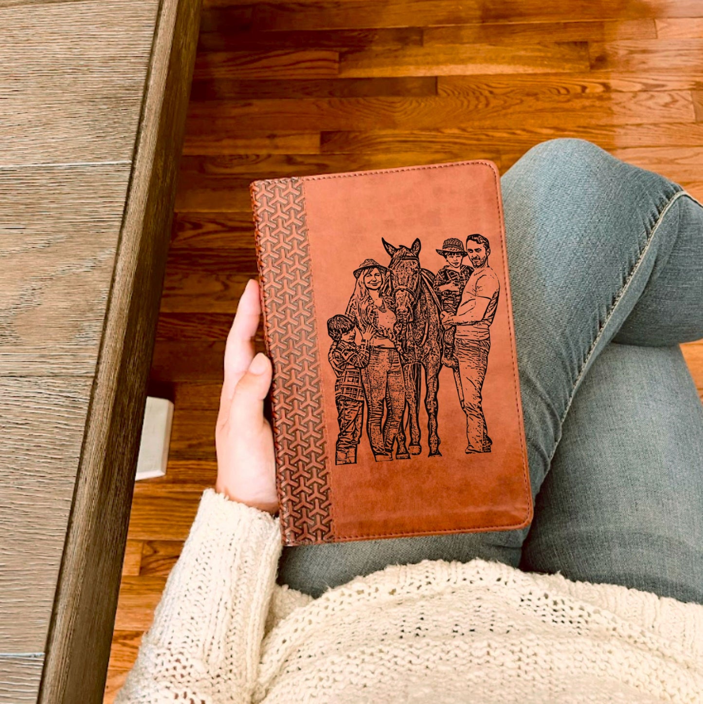 Personalized KJV Everyday Study Bible, Your Photo Engraved, King James Version, Custom Engraved Bible, Christian Gift, Baptism Gift