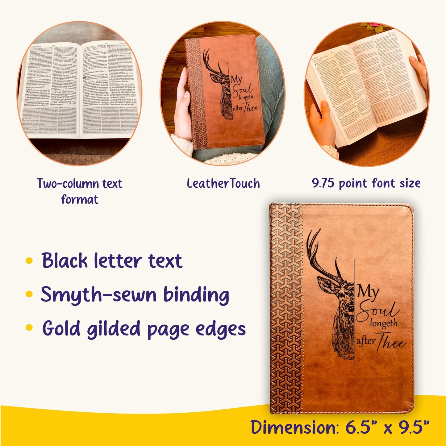 Personalized KJV Bible: Create Your Own Custom Engraved Design with a Designer, Everyday Study Bible, Christian Gifts, Baptism Gifts - Religious Books - Aylev