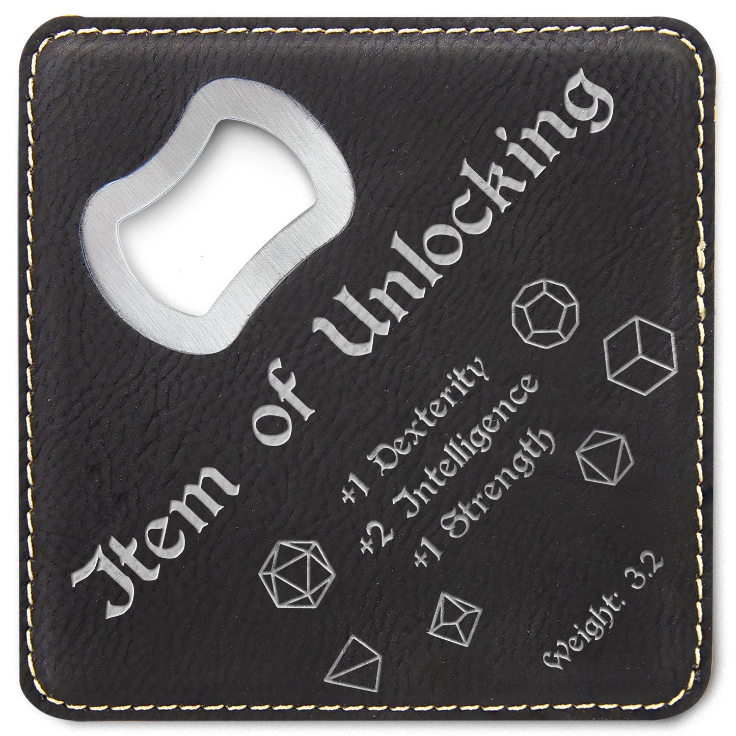 Dungeons and Dragons Item of Unlocking DnD Coaster Bottle Opener | DnD Gift for Men | Dungeon Master Gift | DnD Stuff | D&D Gifts - Aylev