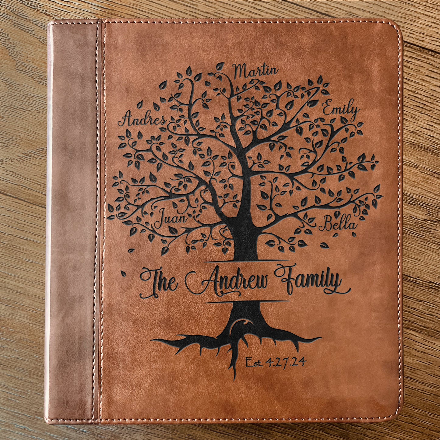 Personalized Family Bible | Custom ESV Family Tree Study Bible | Engraved Bible Wedding Bible Christian Gifts Family Bible for Wedding - Aylev