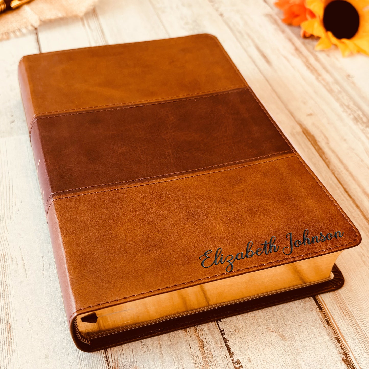 Customized KJV Bible with name Engraved, Large Print Reference Indexed Bible, Custom Bible Engraved Name, King James Version Christian Gifts - Aylev