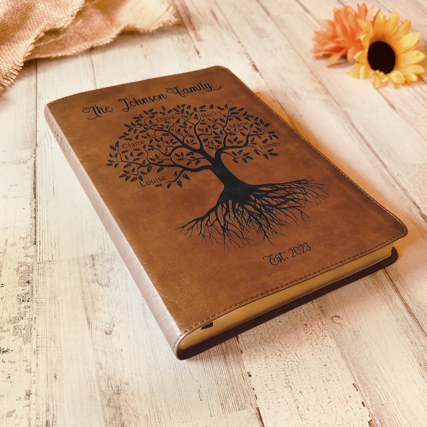 Personalized Family Bible, Custom NLT Family Tree Reference Bible, Engraved Bible, Wedding Bible, Christian Gifts, Family Bible for Wedding