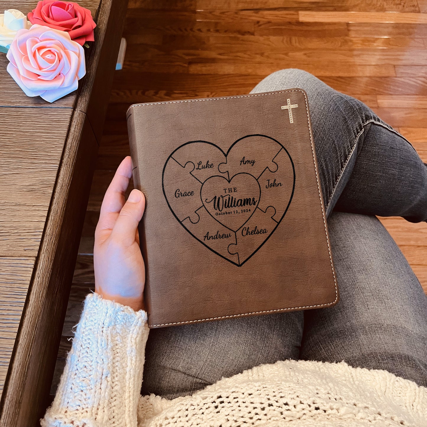 Personalized Family Bible, Custom NIV Family Journaling Bible, Engraved Bible, Wedding Bible, Christian Gifts, Guestbook Bible for Wedding
