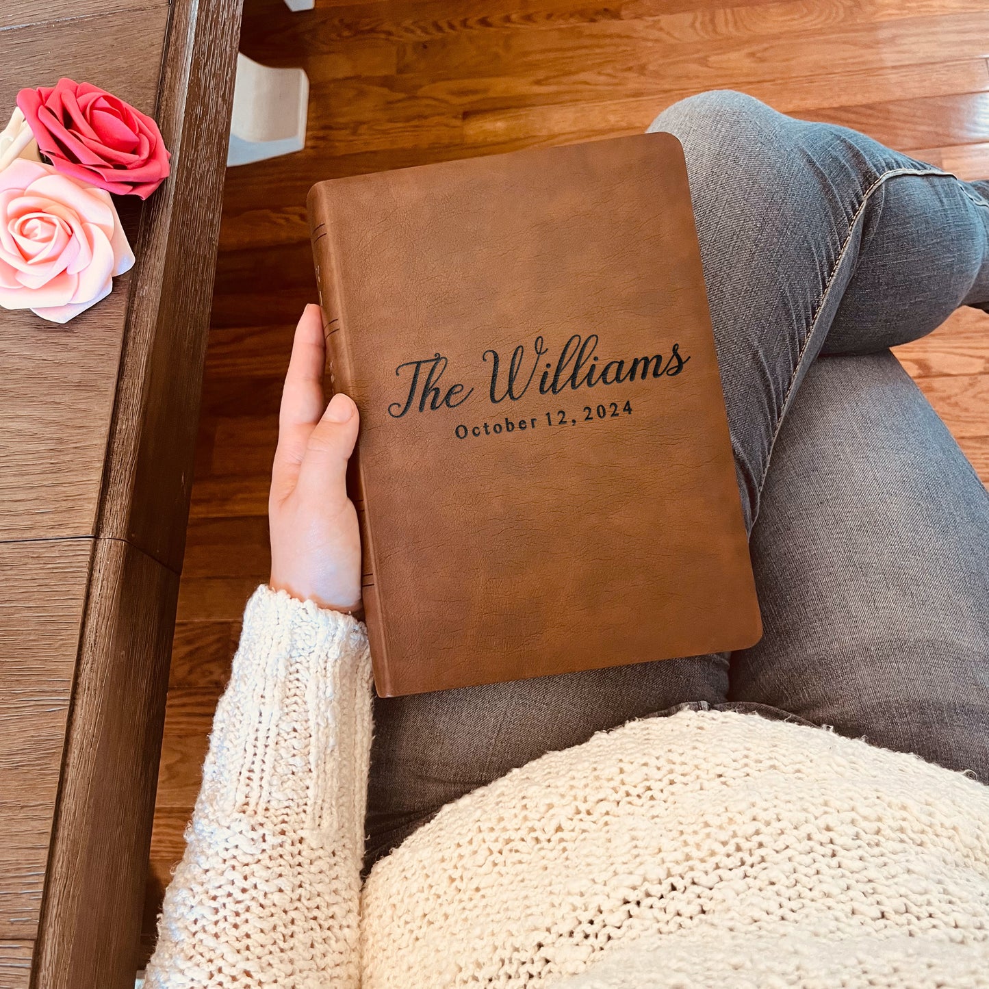 Personalized Family Bible, Custom NASB Family Giant Print Bible, Engraved Bible, Wedding Bible, Christian Gifts Family Bible for Wedding