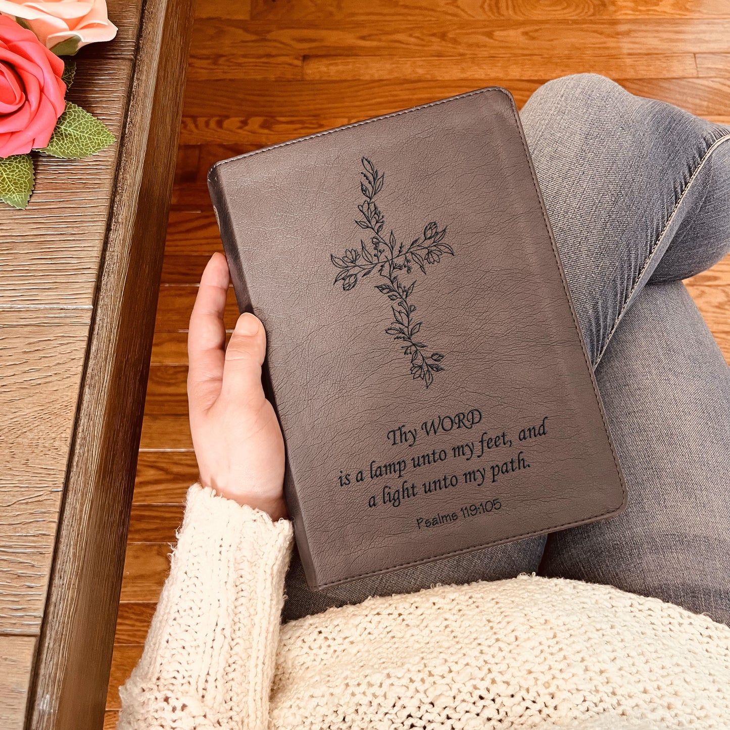 Personalized ESV Bible: Create Your Own Custom Engraved Design with a Designer, Large Print Journaling English Standard Holy Bible - Aylev