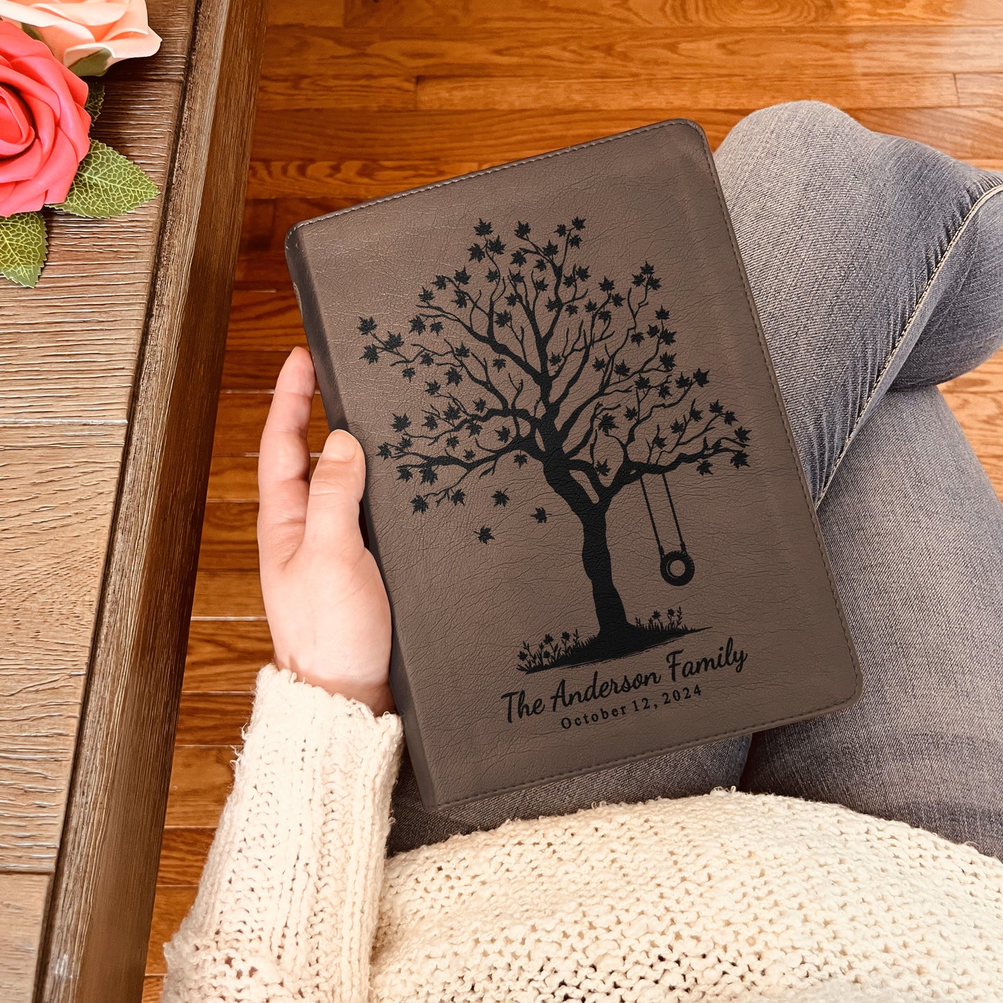 Personalized Family Bible, Custom ESV Single Column Journaling Family Bible, Engraved Bible, Wedding Gifts Christian Gifts Anniversary Gifts