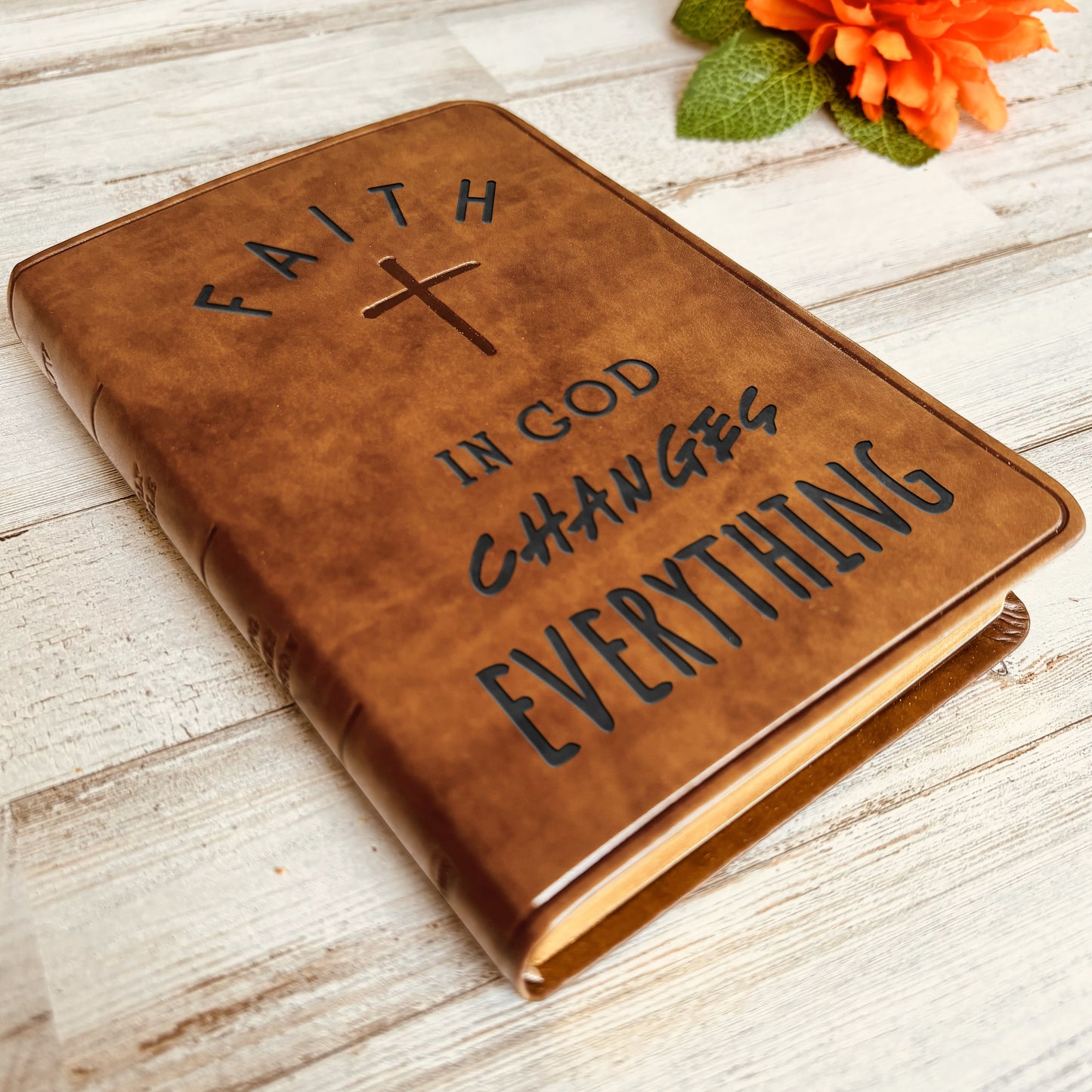 Custom KJV Bible | Compact Holy Bible | Custom Engraved King James Version Bible | Christian Gifts Religious Gifts Baptism Gifts - Aylev
