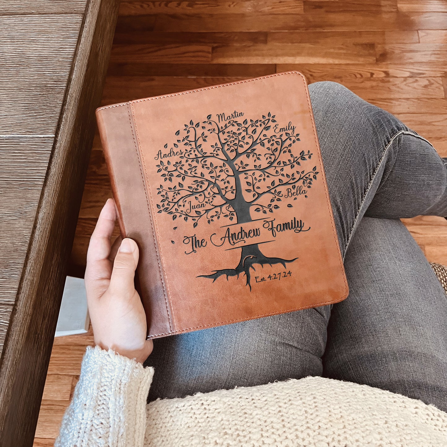 Personalized Family Bible | Custom ESV Family Tree Study Bible | Engraved Bible Wedding Bible Christian Gifts Family Bible for Wedding - Aylev