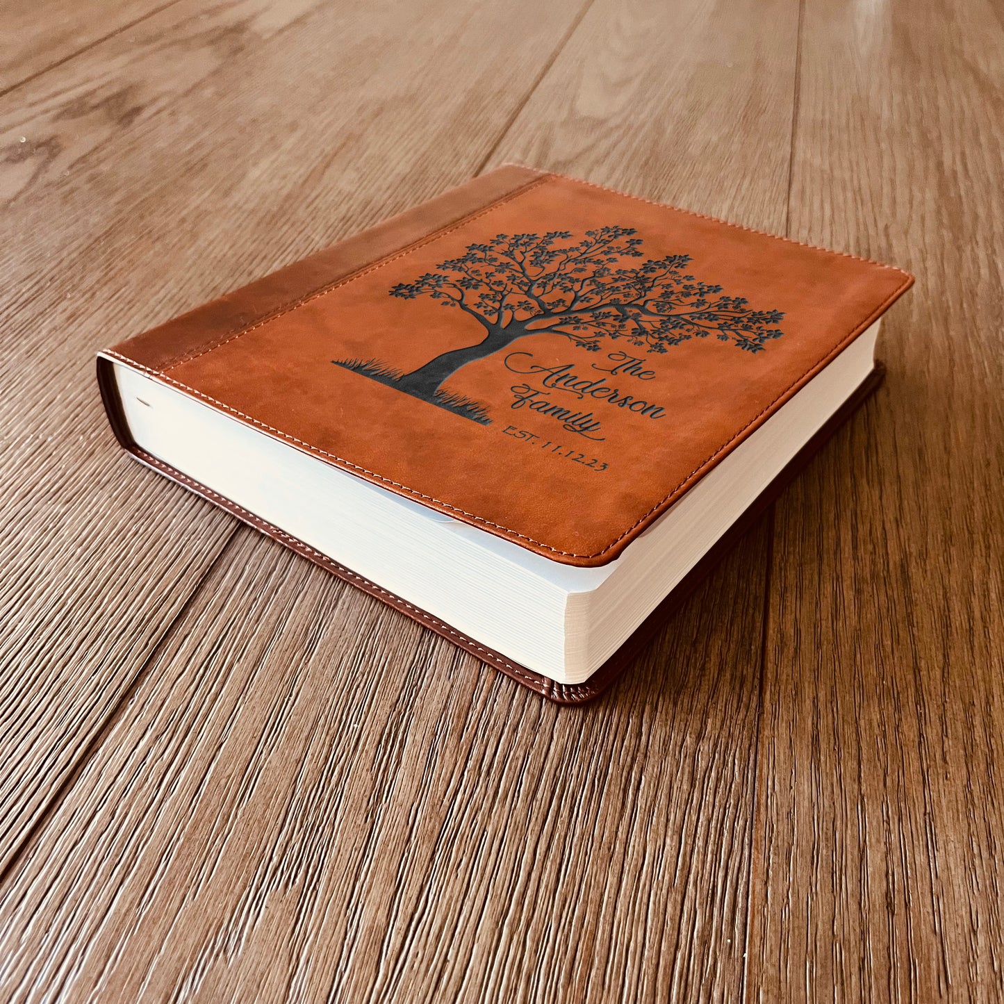 Personalized Family Bible | Custom ESV Family Tree Study Bible | Engraved Bible Wedding Bible Christian Gifts Family Bible for Wedding - Aylev