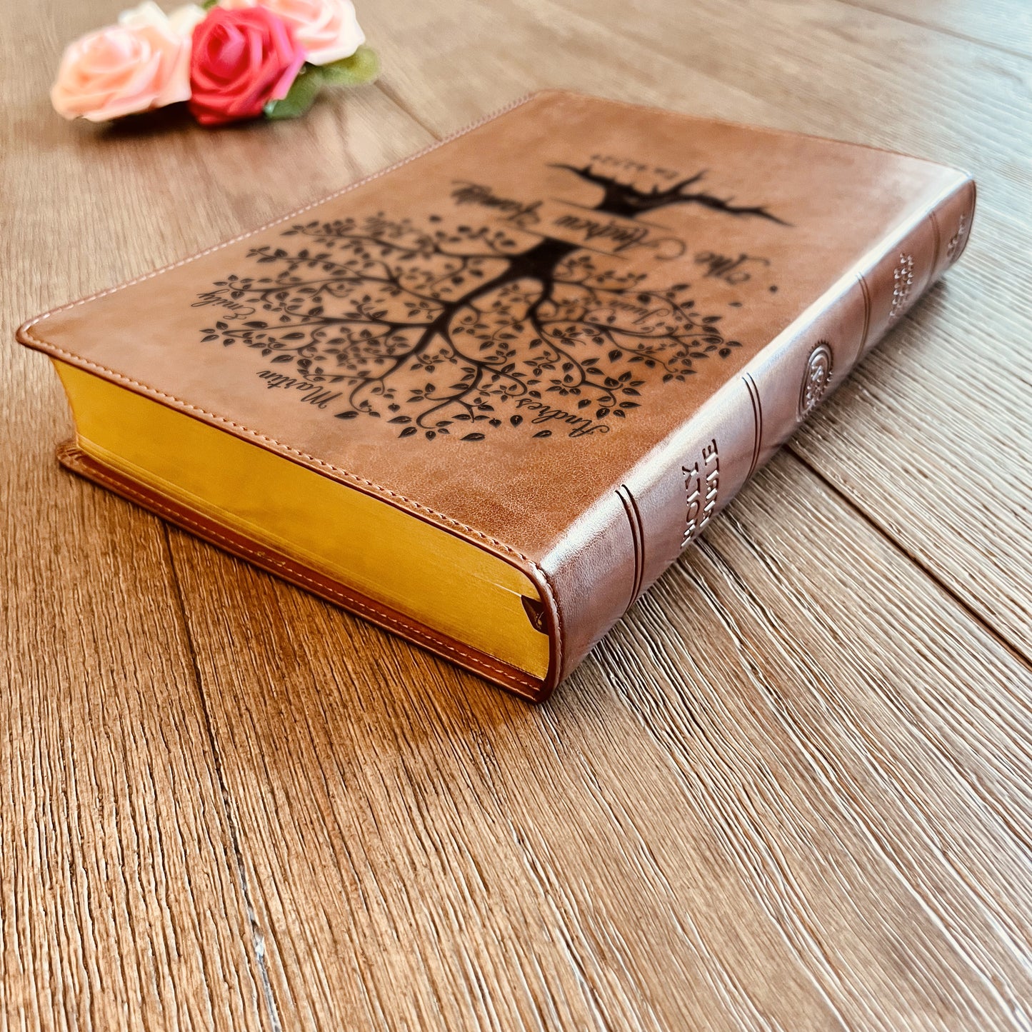 Personalized Family Bible | Custom ESV Family Bible | Engraved Family Bible Wedding Bible Christian Gifts Family Tree Bible for Wedding - Aylev
