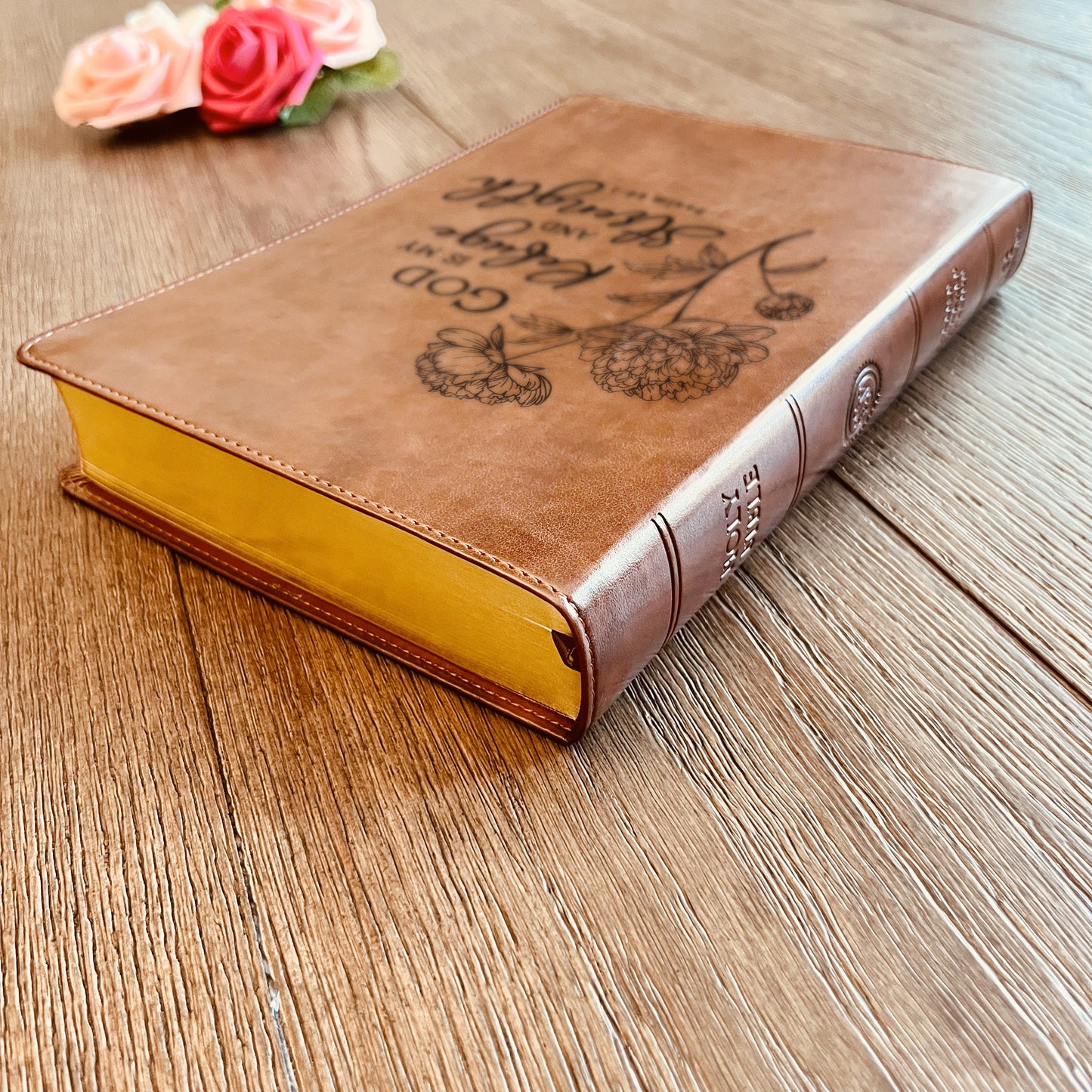 Personalized ESV Bible: Create Your Own Custom Engraved Design with a Designer, Wide-Margin Reference Red Letter English Standard Holy Bible - Aylev