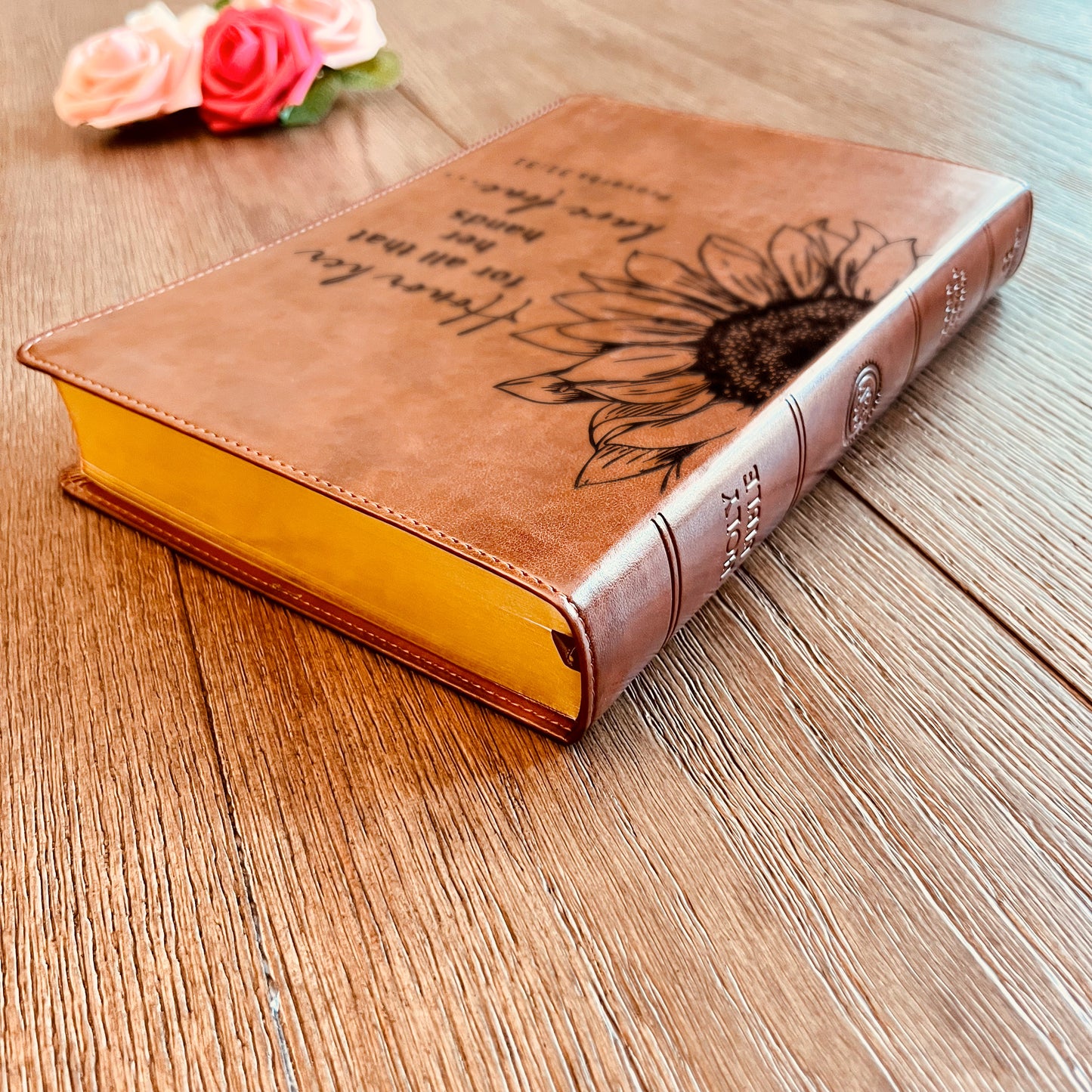 Personalized ESV Bible: Create Your Own Custom Engraved Design with a Designer, Wide-Margin Reference Red Letter English Standard Holy Bible - Aylev