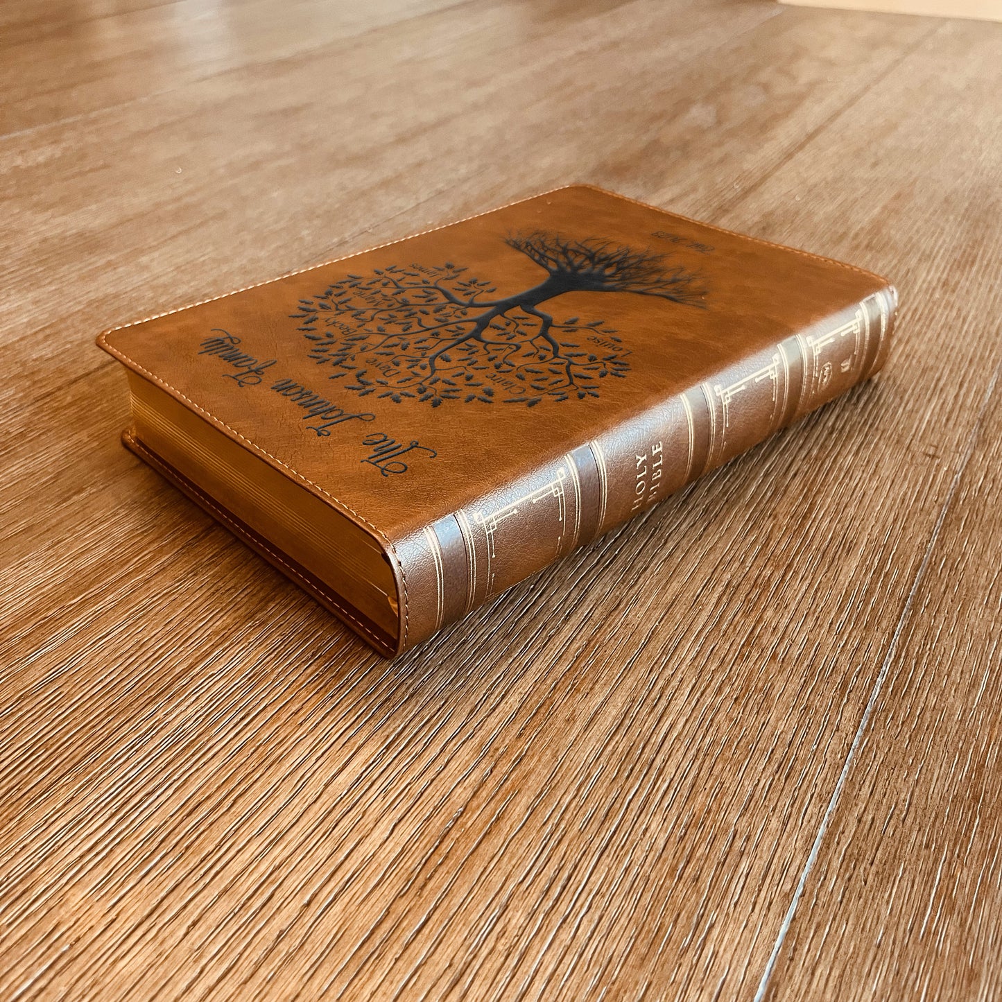 Personalized Family Bible, Custom Engraved NKJV Wide-Margin Family Tree Bible, Wedding Gifts, Anniversary Gifts, Family Bible for Weddings - Aylev