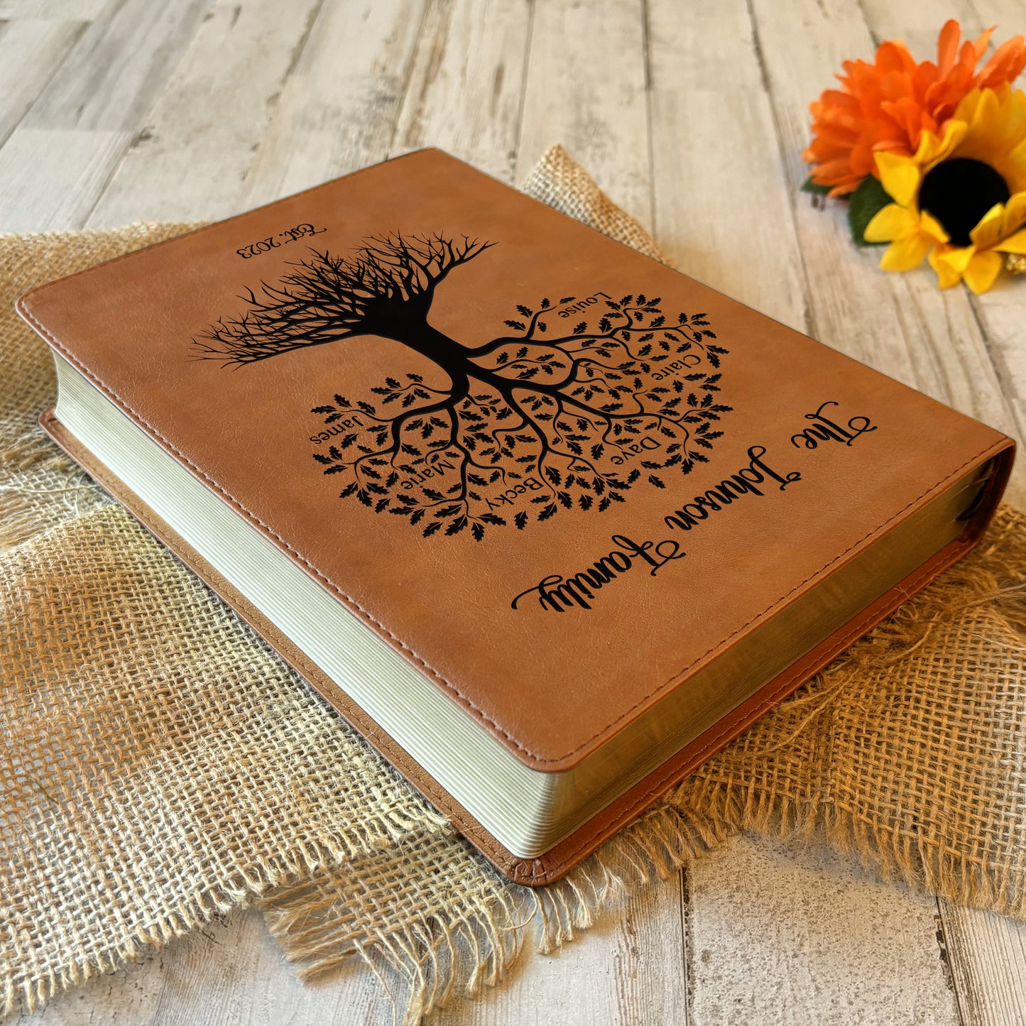 Personalized NASB 1995 Family Bible, NASB 1995 Reference Family Tree Bible, Family Records Pages, Wedding & Anniversary Gift Christian Gifts