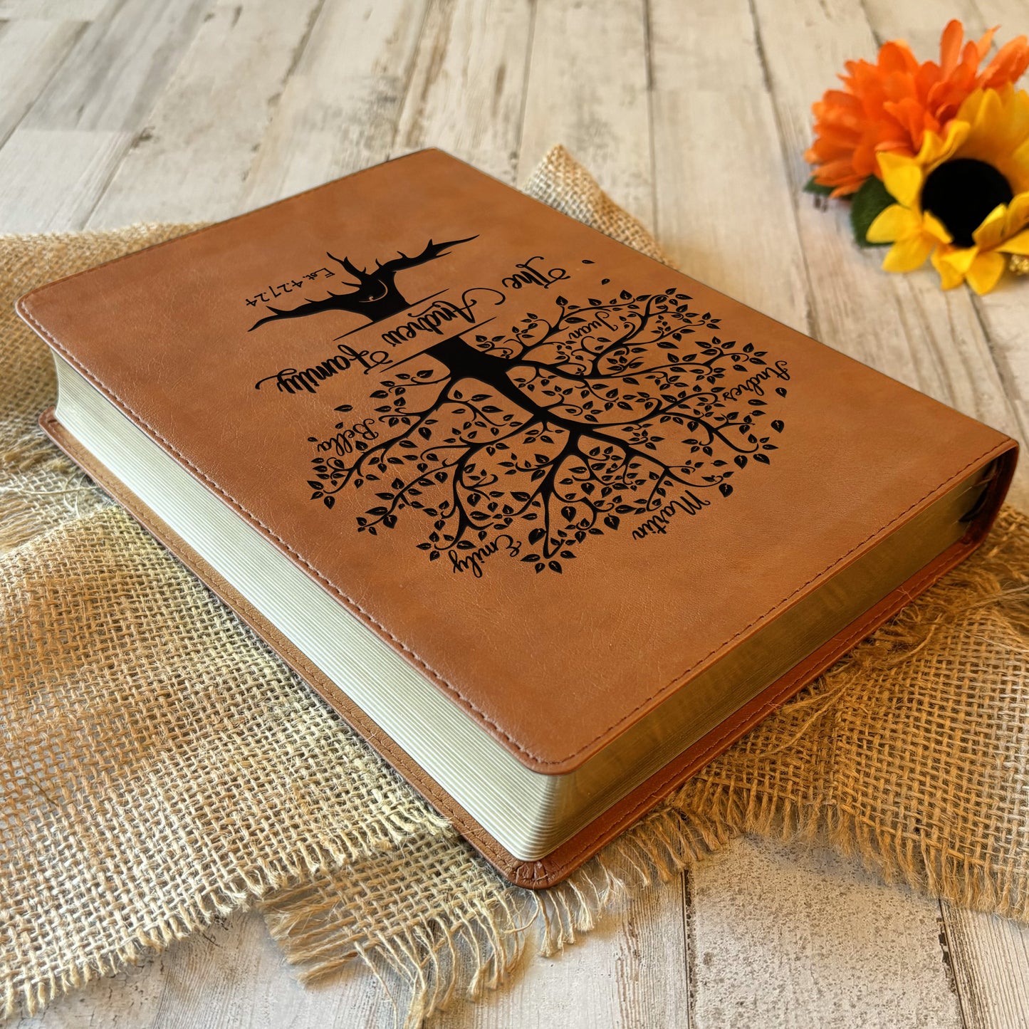 Personalized NASB 1995 Family Bible, NASB 1995 Reference Family Tree Bible, Family Records Pages, Wedding & Anniversary Gift Christian Gifts