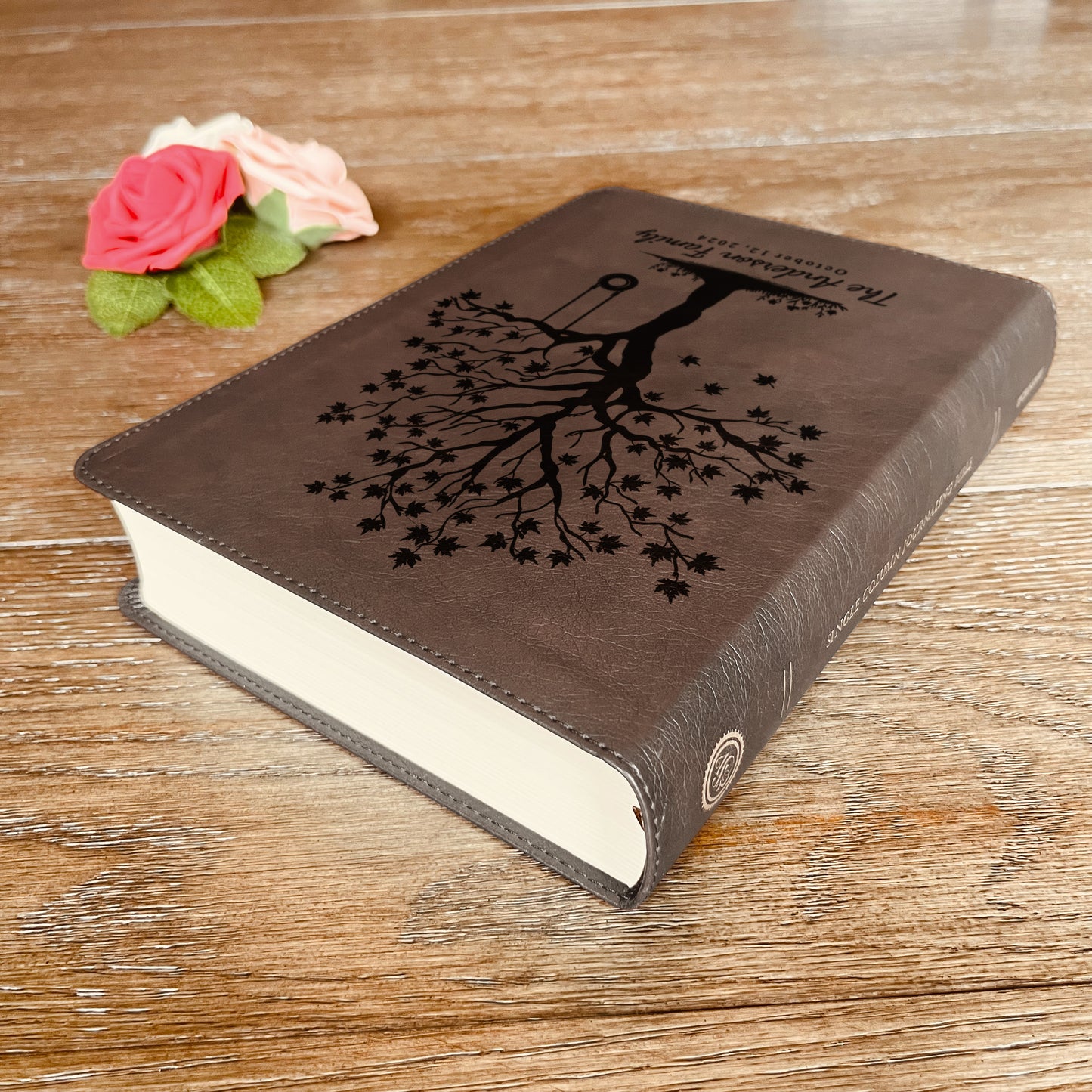 Personalized Family Bible, Custom ESV Single Column Journaling Family Bible, Engraved Bible, Wedding Gifts Christian Gifts Anniversary Gifts