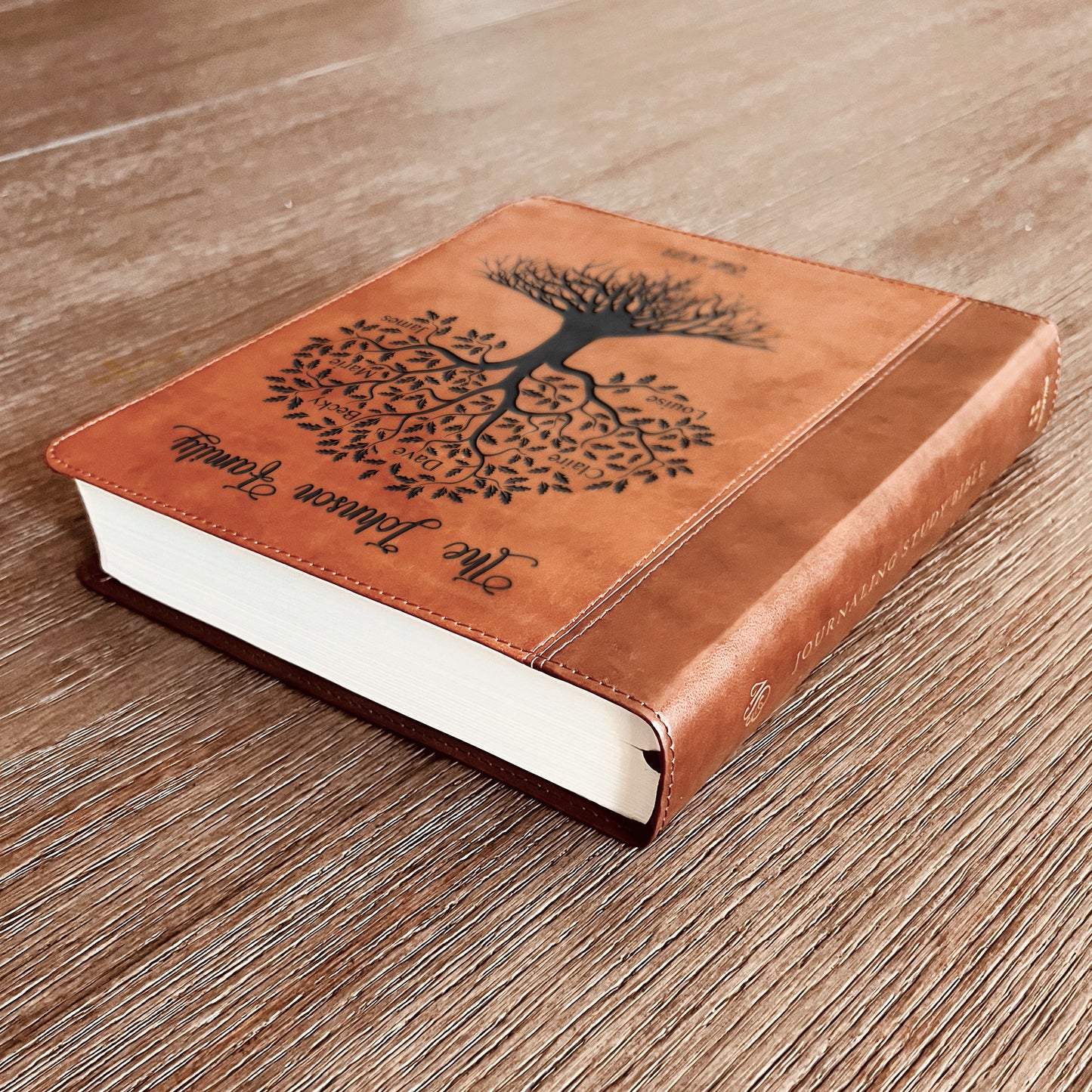 Personalized Family Bible | Custom ESV Family Tree Study Bible | Engraved Bible Wedding Bible Christian Gifts Family Bible for Wedding - Aylev